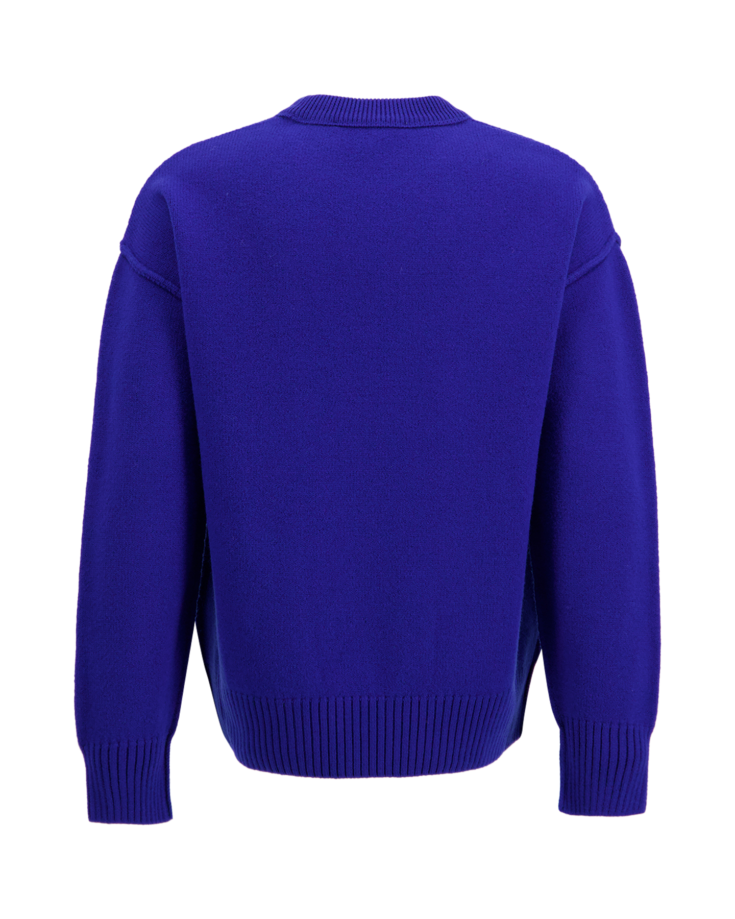 AMI Paris Crewneck Sweater With Contrasted Ami De Coeur DONKERBLAUW 2