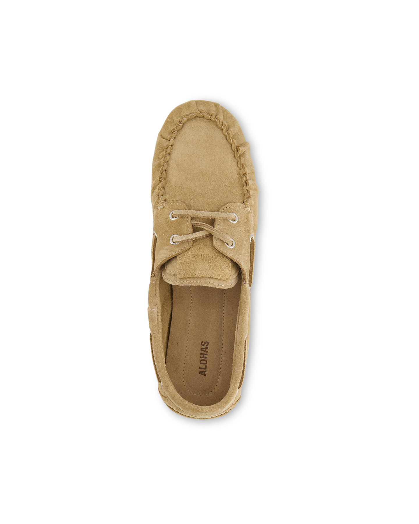 Alohas Rowan Suede Beige Leather Loafers BEIGE 5