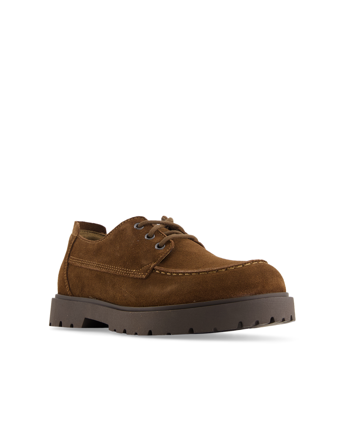 Birkenstock Highwood Moc Lace Suede Leather DONKERBRUIN 2