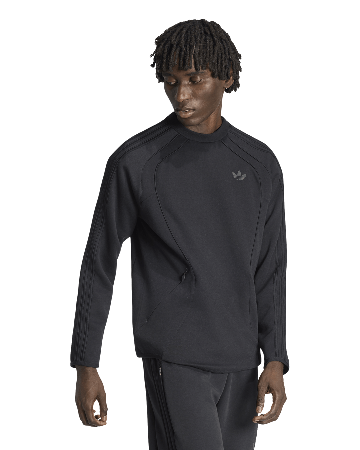 adidas Spacer Crew ZWART 3