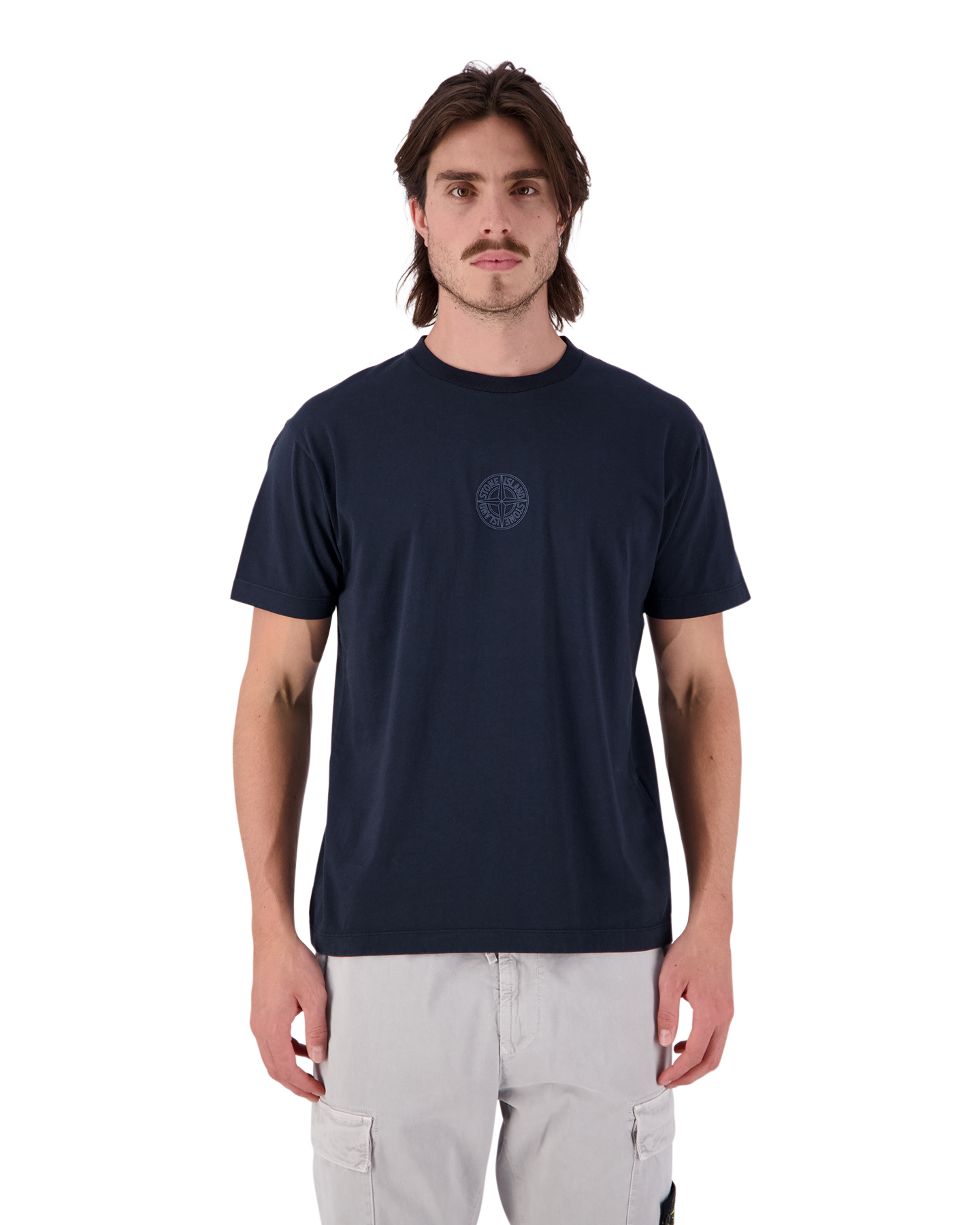 Stone Island 2NS92 Cotton Jersey T-Shirt DONKERBLAUW 4