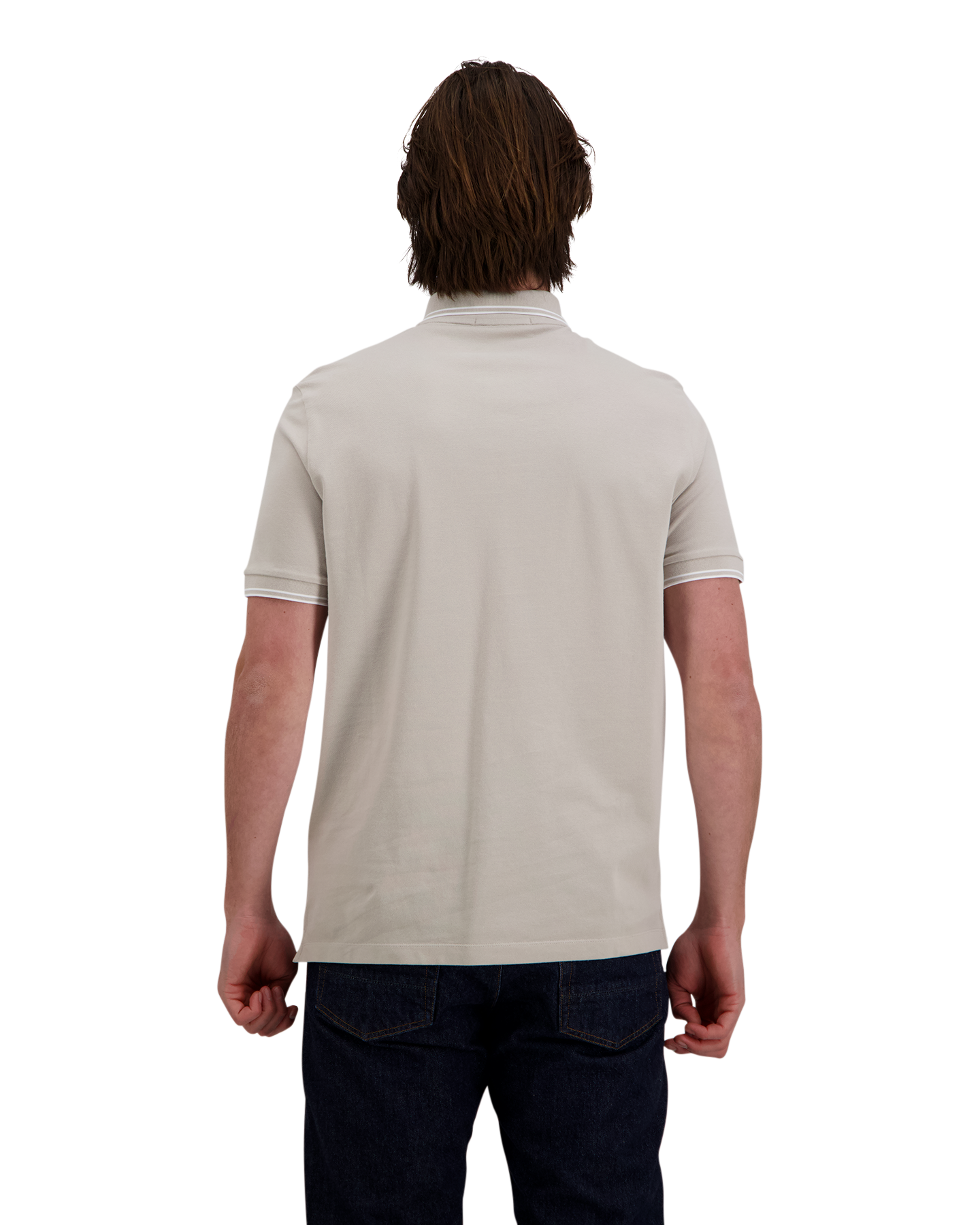 Stone Island S0018 Polo LICHTGRIJS 4