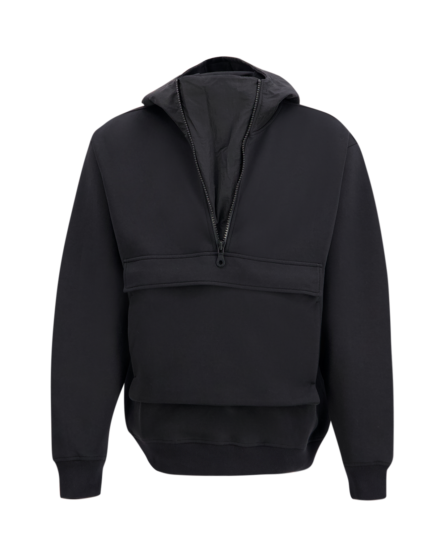 Cesar Equipment Ferryside Half Zip Scuba Hoodie ZWART 2