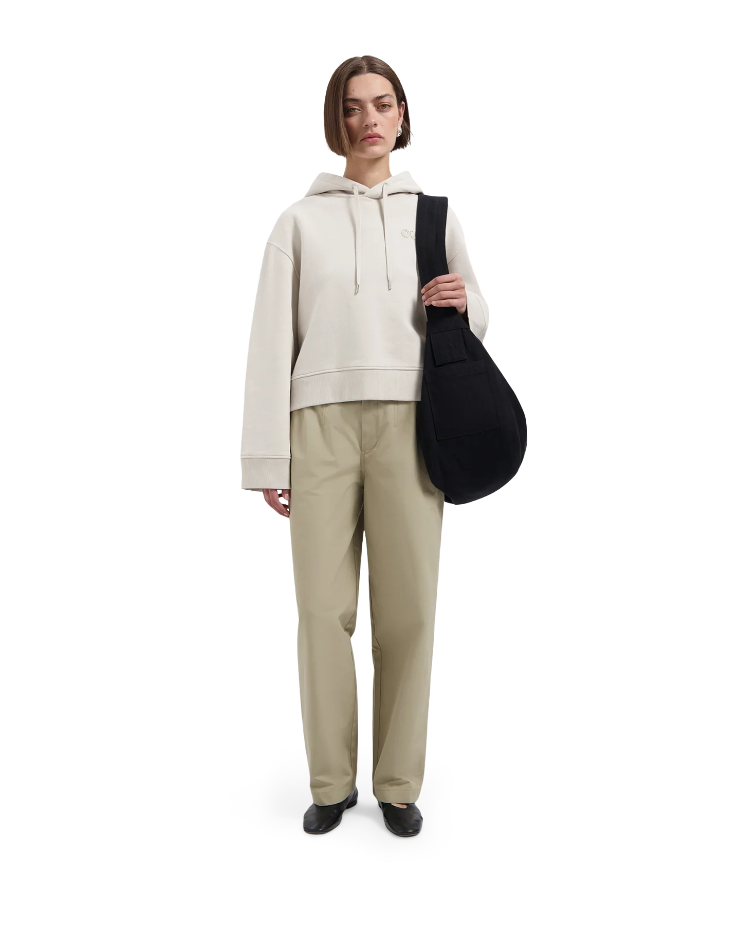 OLAF Retro Appliqué Hoodie BEIGE 5