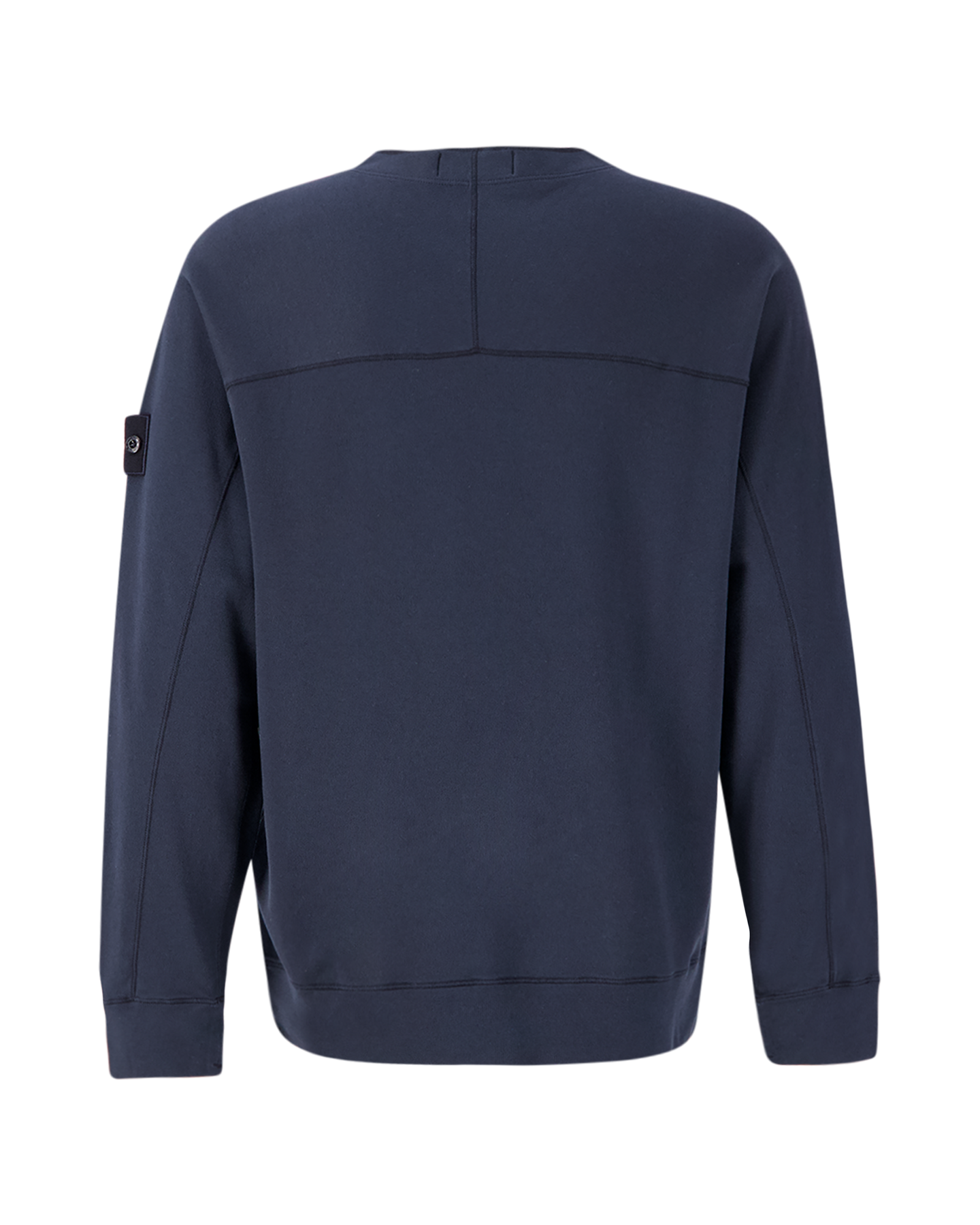 Stone Island 654F3 Ghost Piece - Light Organic Cotton Fleece Crewneck Sweatshirt NAVY 2