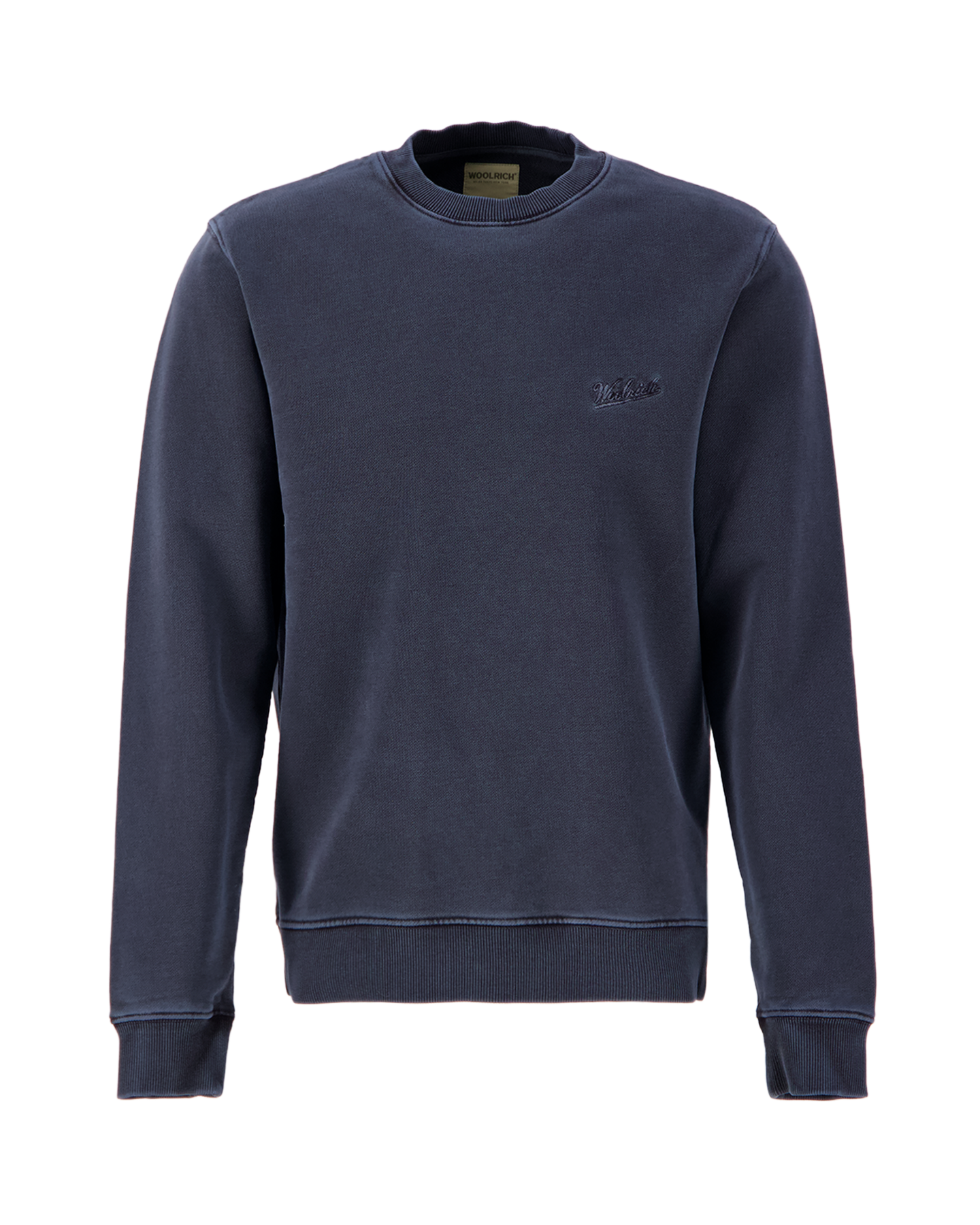 Woolrich Garment Dyed Crewneck DONKERBLAUW 1