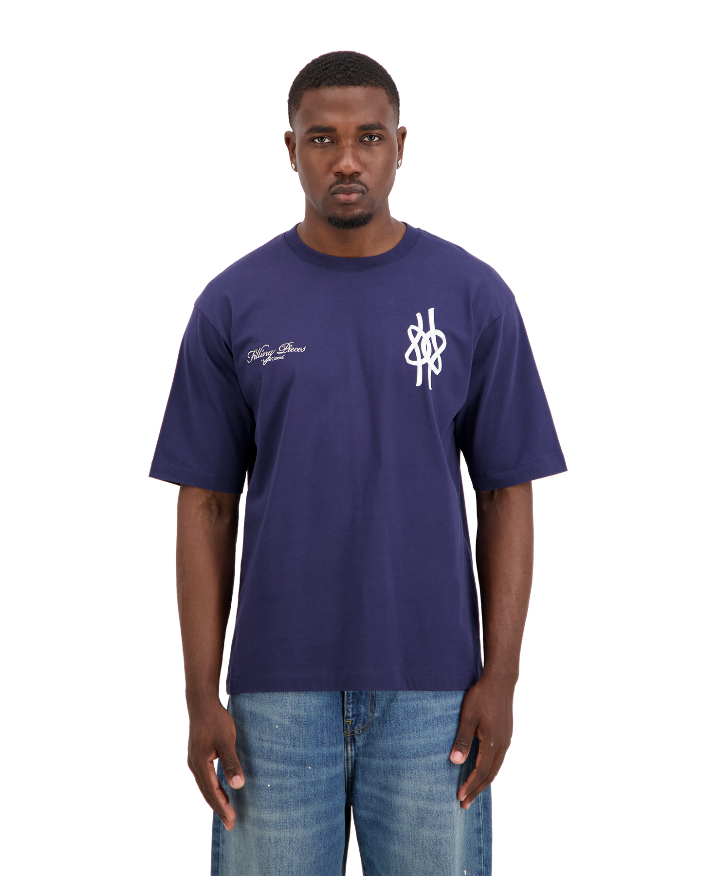 Filling Pieces T Shirt Boxy Film Strip BLAUW 4