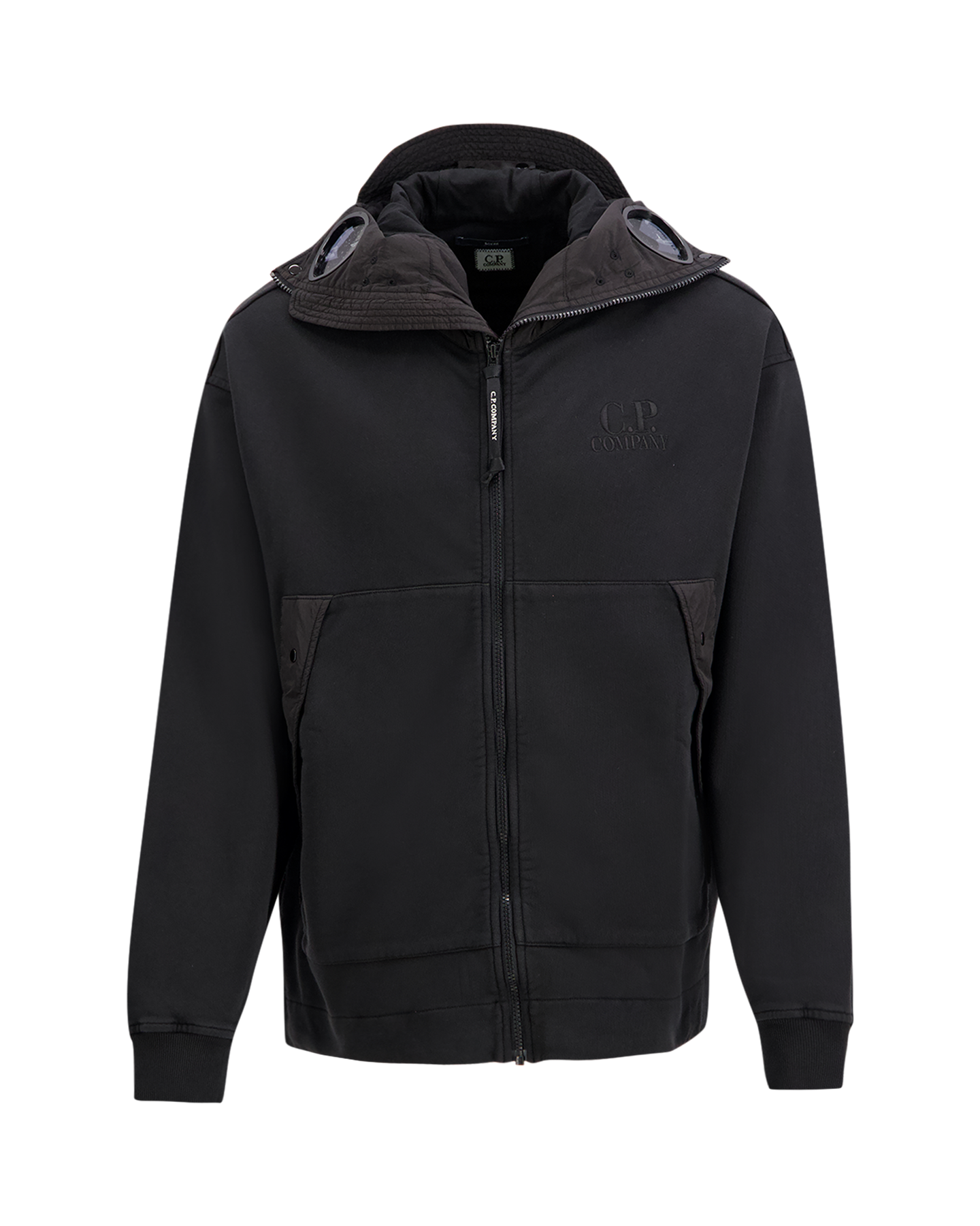 C.P. Company Hooded Open ZWART 1