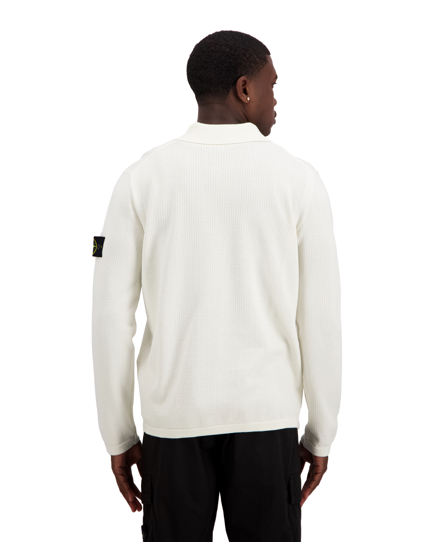 Stone Island S01B2 Polo Lange Mouw CREME 5