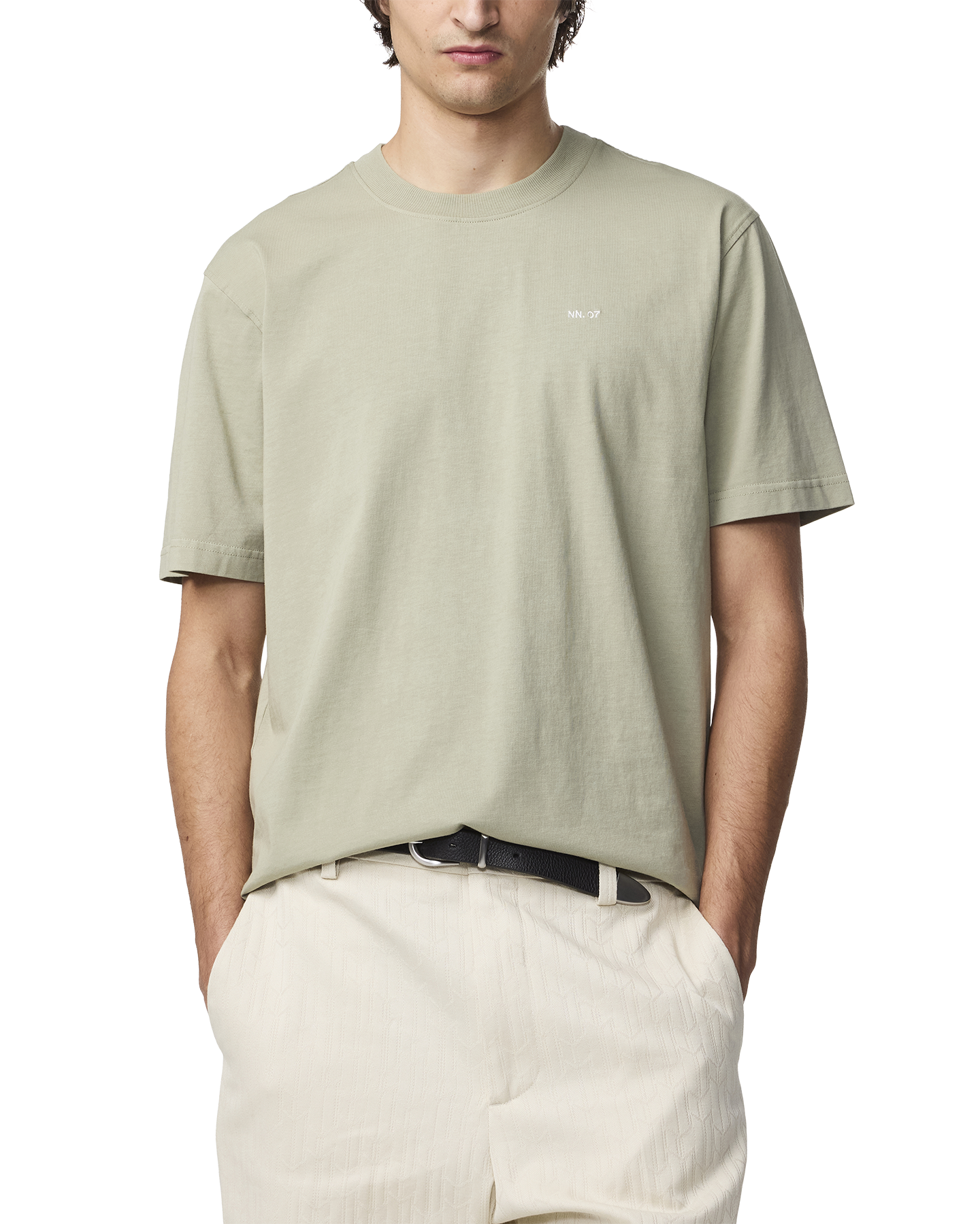 NN.07 Adam Emb T Shirt 3209 GROEN 3