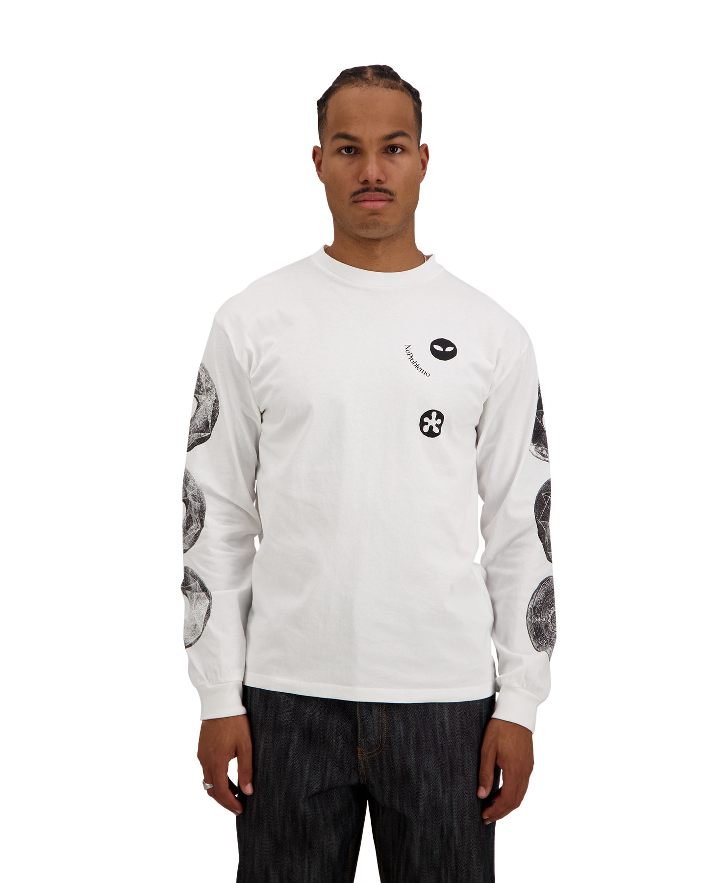 No Problemo Dropa Ls Tee WIT 3
