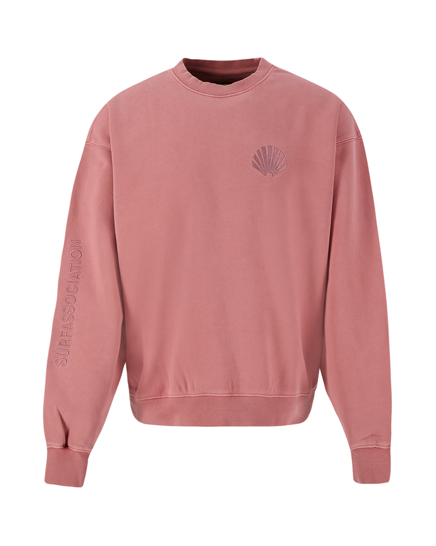 New Amsterdam Surf Association Logo Crewneck Tonal/Cameo Brown ROSE 1