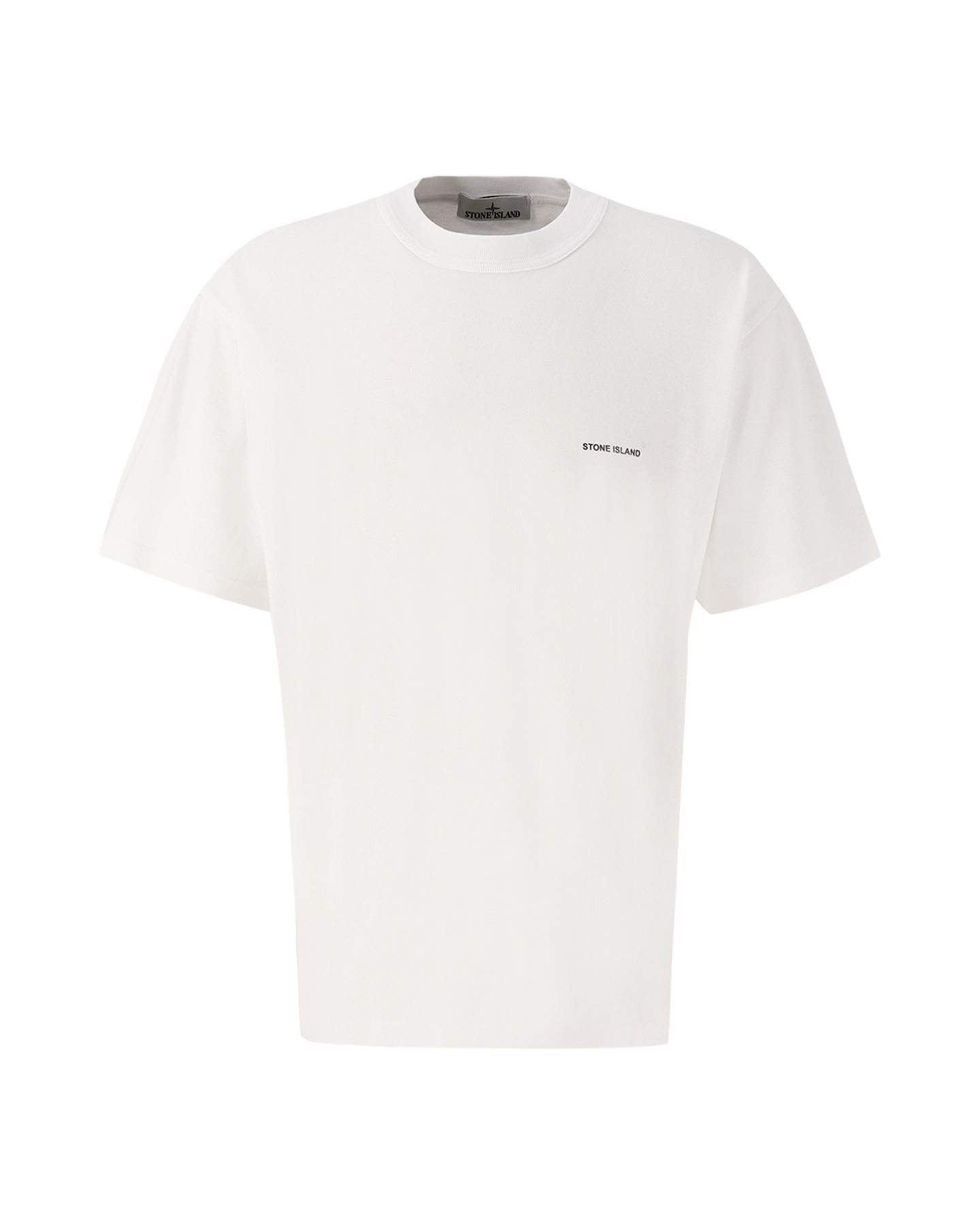 Stone Island 22379 Cotton Jersey Garment Dyed Polo Shirt WIT 1