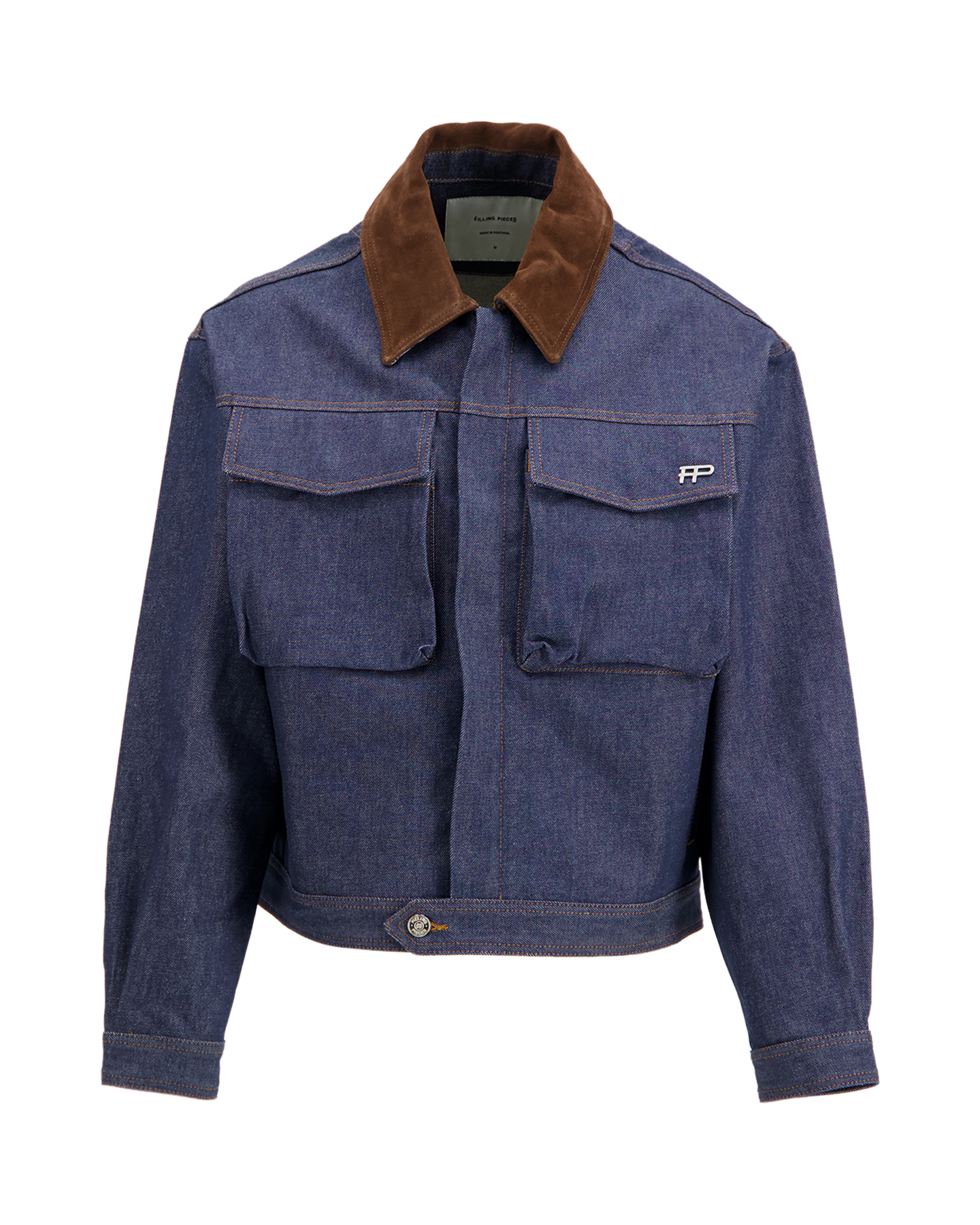 Filling Pieces Denim Jacket Raw DONKERBLAUW 1
