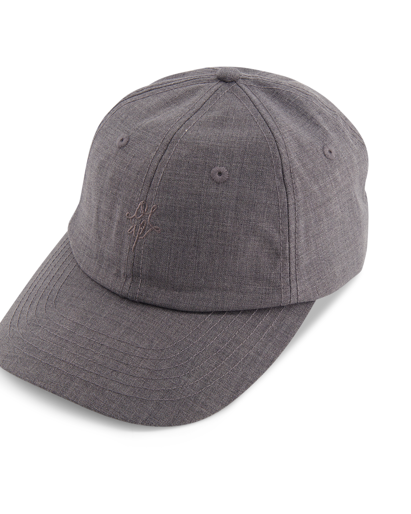 OLAF Wool Monogram Cap GRIJS 3