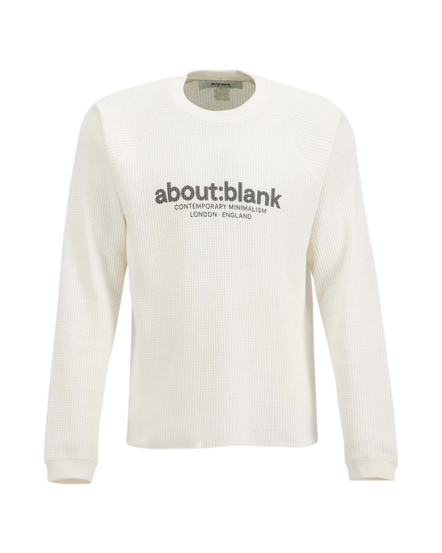 about:blank Garcon Long Sleeve Waffle BEIGE 1