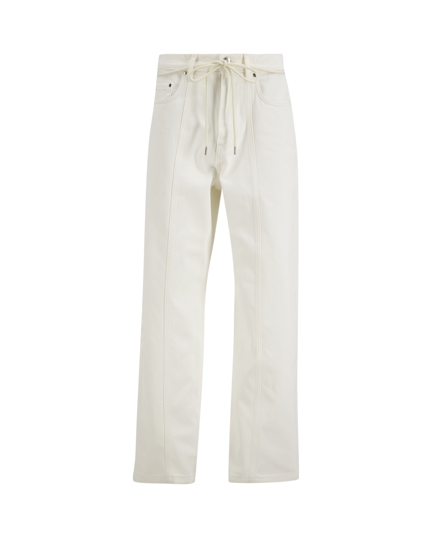 about:blank Wide Leg Felled Denim BEIGE 1