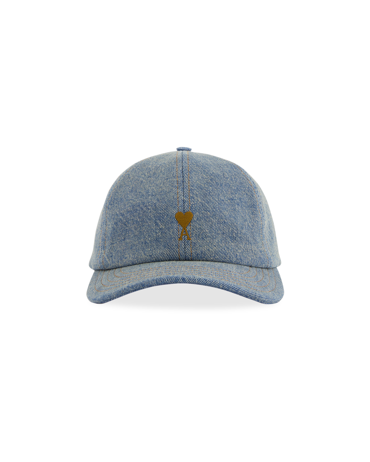 AMI Paris Casquette Broderie Ami De Coeur Tabac DENIM 2