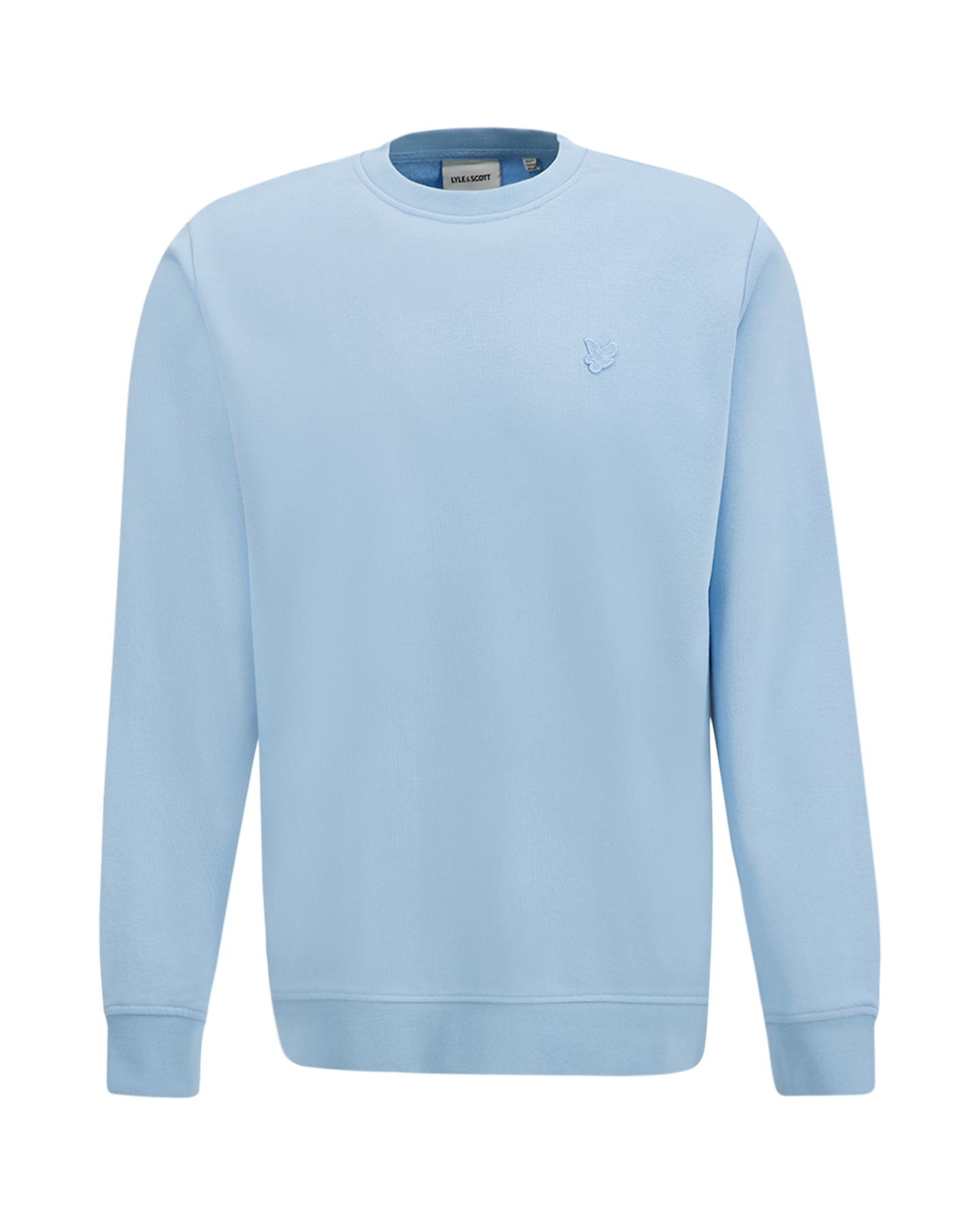 Lyle & Scott Superfine Crew Neck Sweatshirt LICHTBLAUW 1