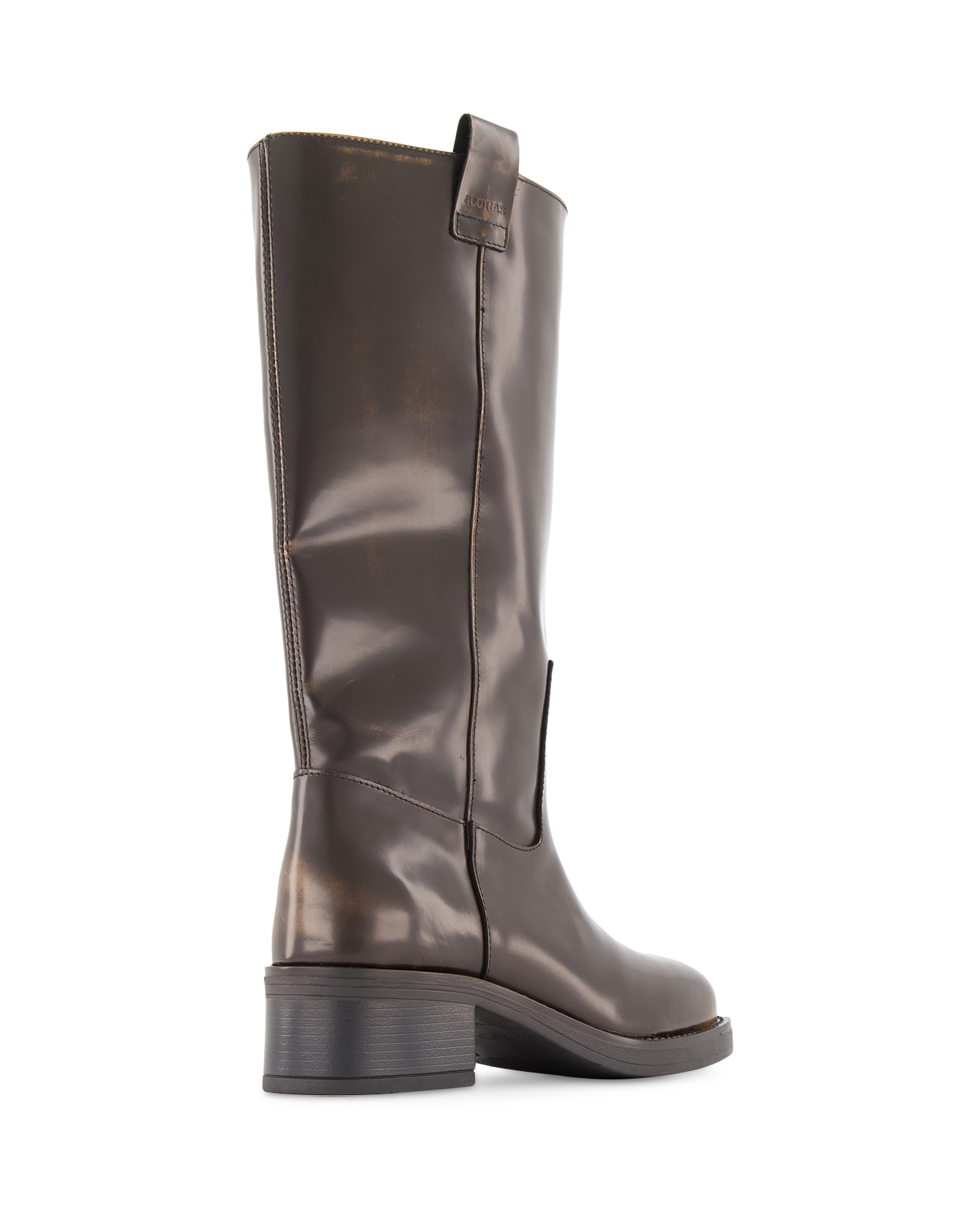 Alohas Sajan Vintage Effect Brown Leather Boots BRUIN 4