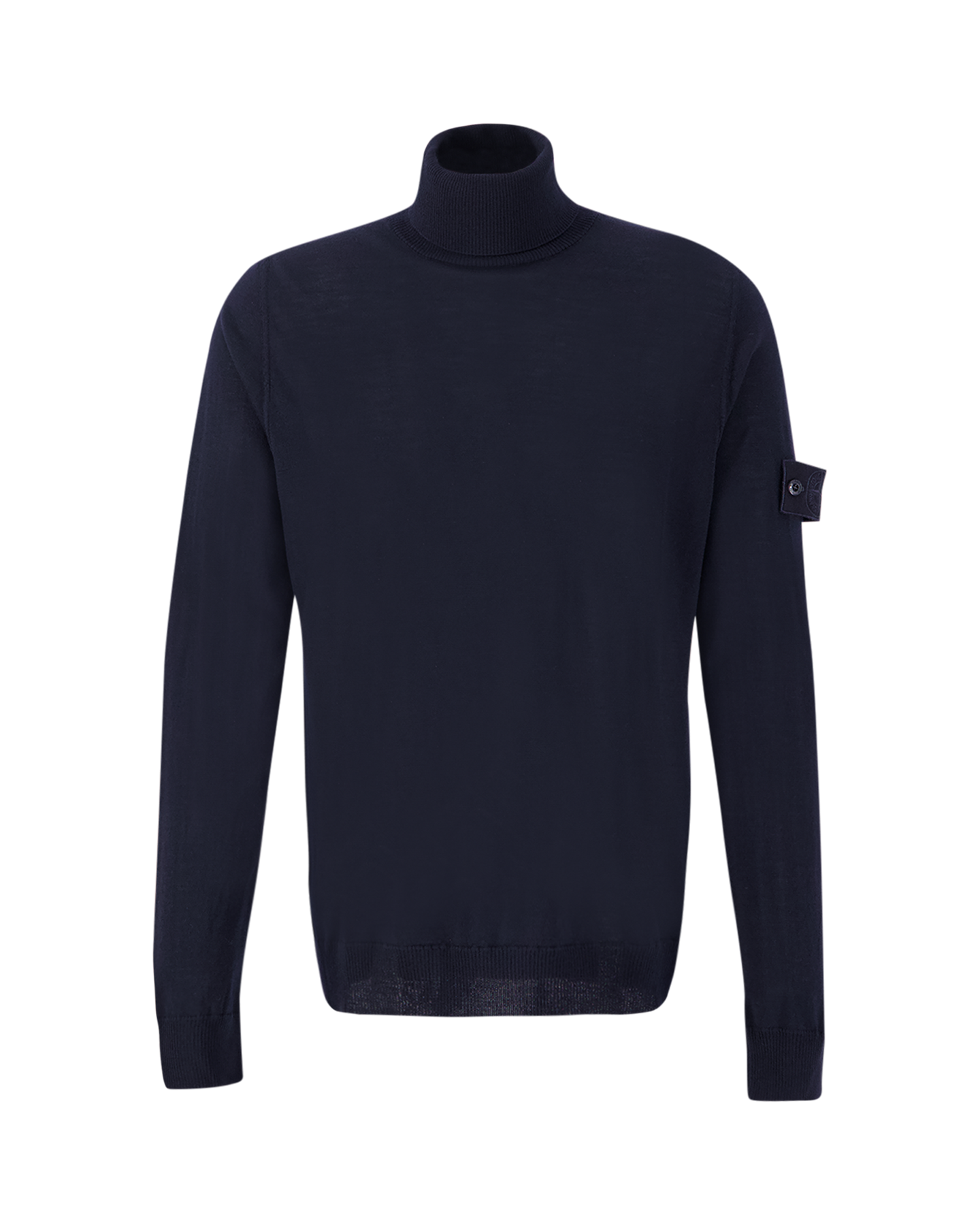 Stone Island 565FC Pure Wool Ghost Piece Rollneck Knit DONKERBLAUW 1