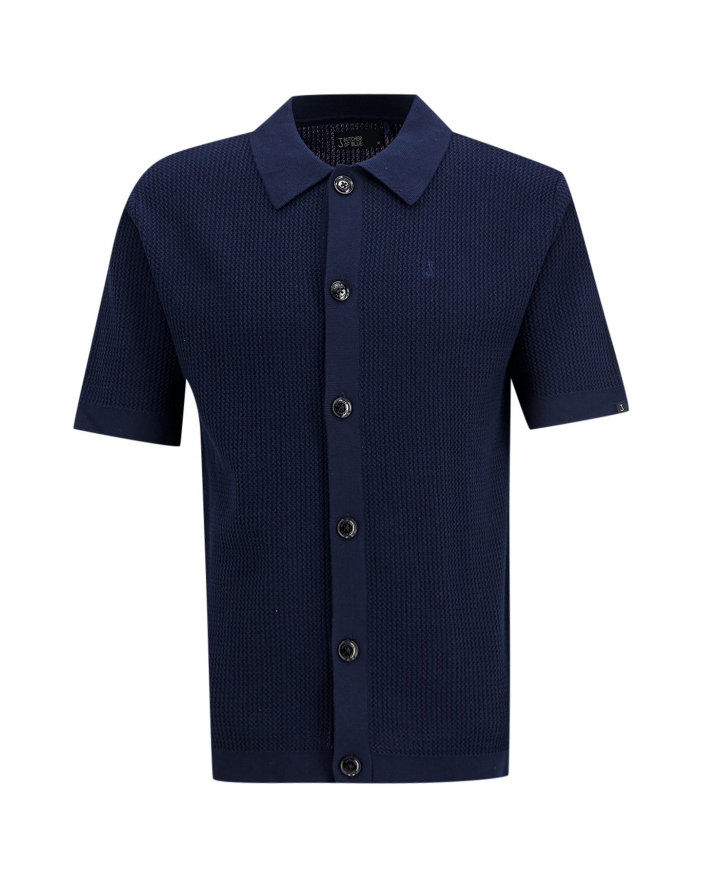 Butcher of Blue Durrow Knit Shirt DONKERBLAUW 1