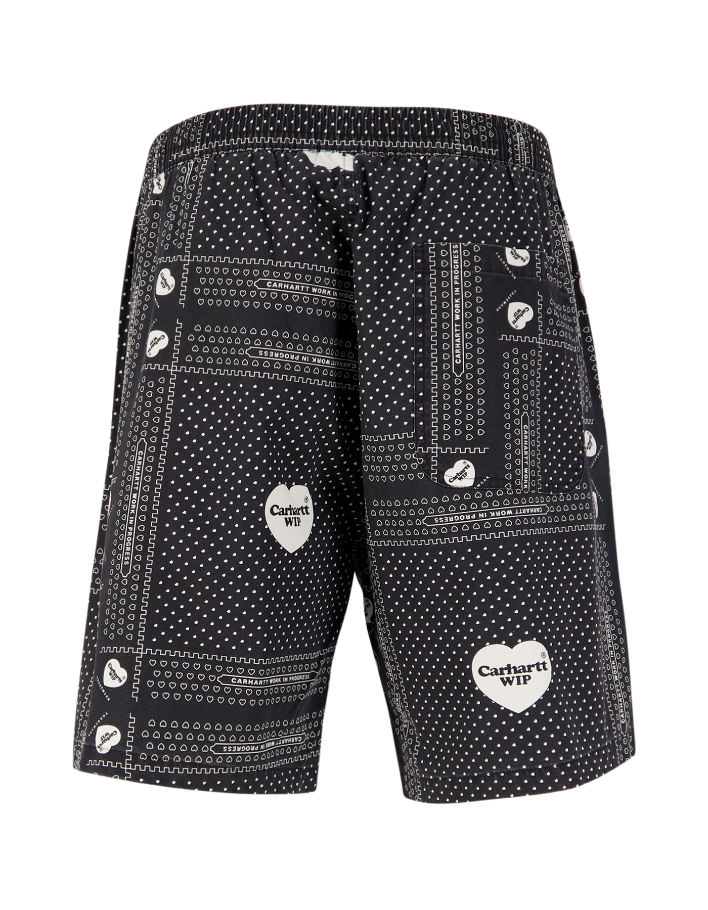 Carhartt WIP Heart Bandana Short ZWART 2