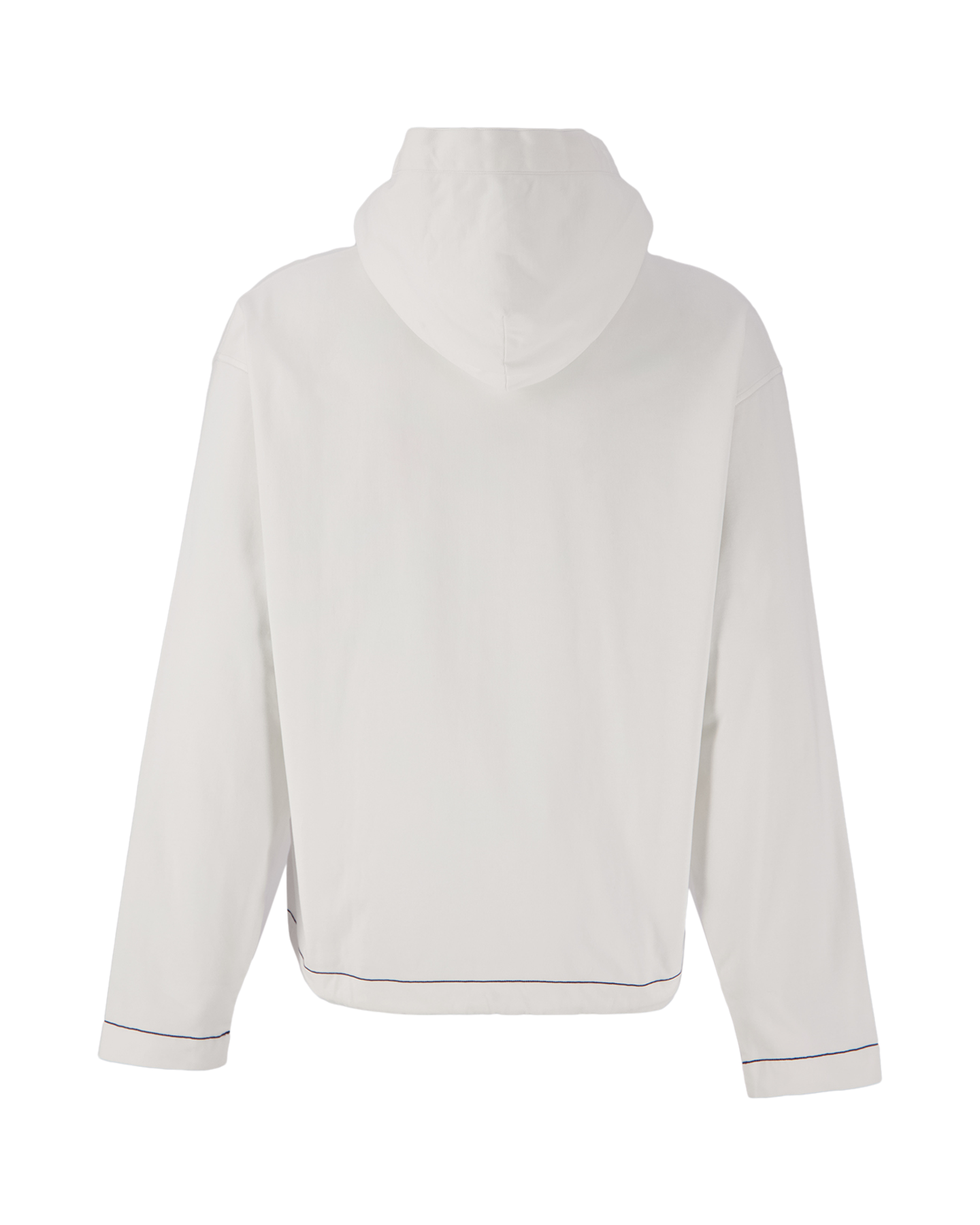 Stone Island 614X2 Stone Island Marina - Heavy Cotton Jersey Garment Dyed 'Old' Effect Hooded Sweatshirt WIT 2
