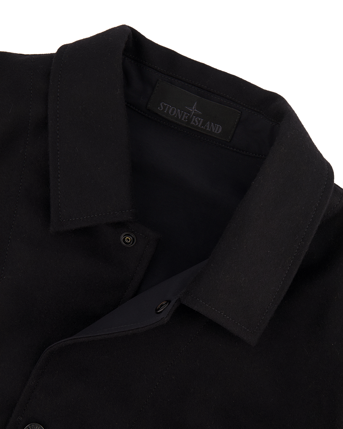 Stone Island 1200020 Overshirt Ghost ZWART 4