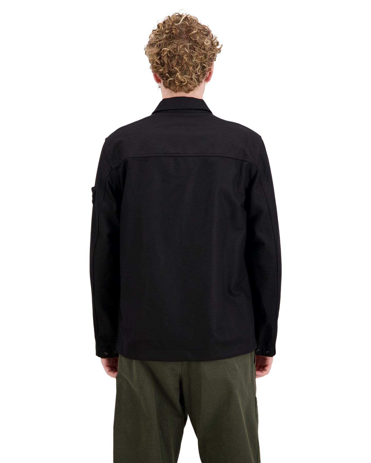 Stone Island 1200020 Overshirt Ghost ZWART 4