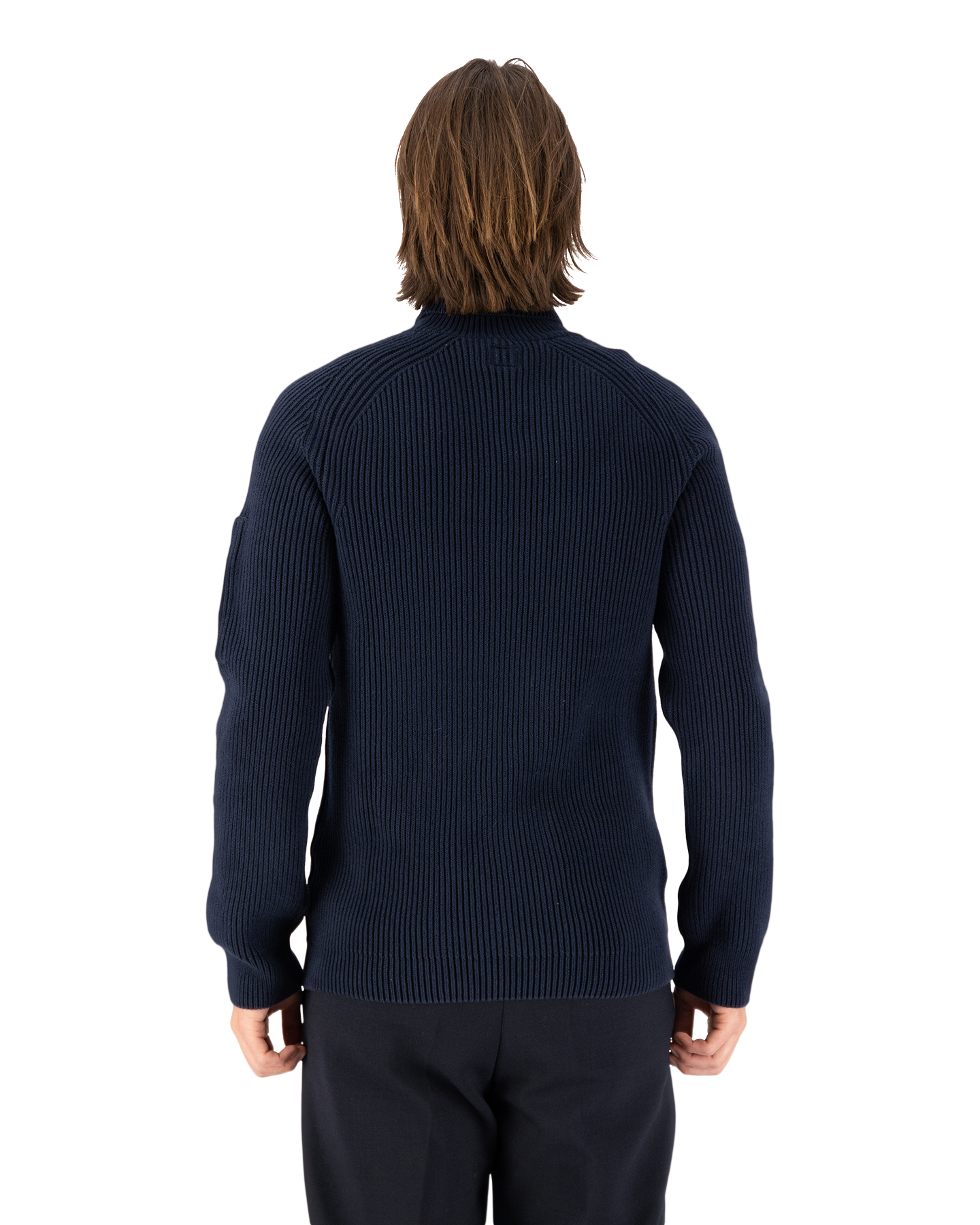 C.P. Company Full Rib Roll Neck Jumper DONKERBLAUW 5