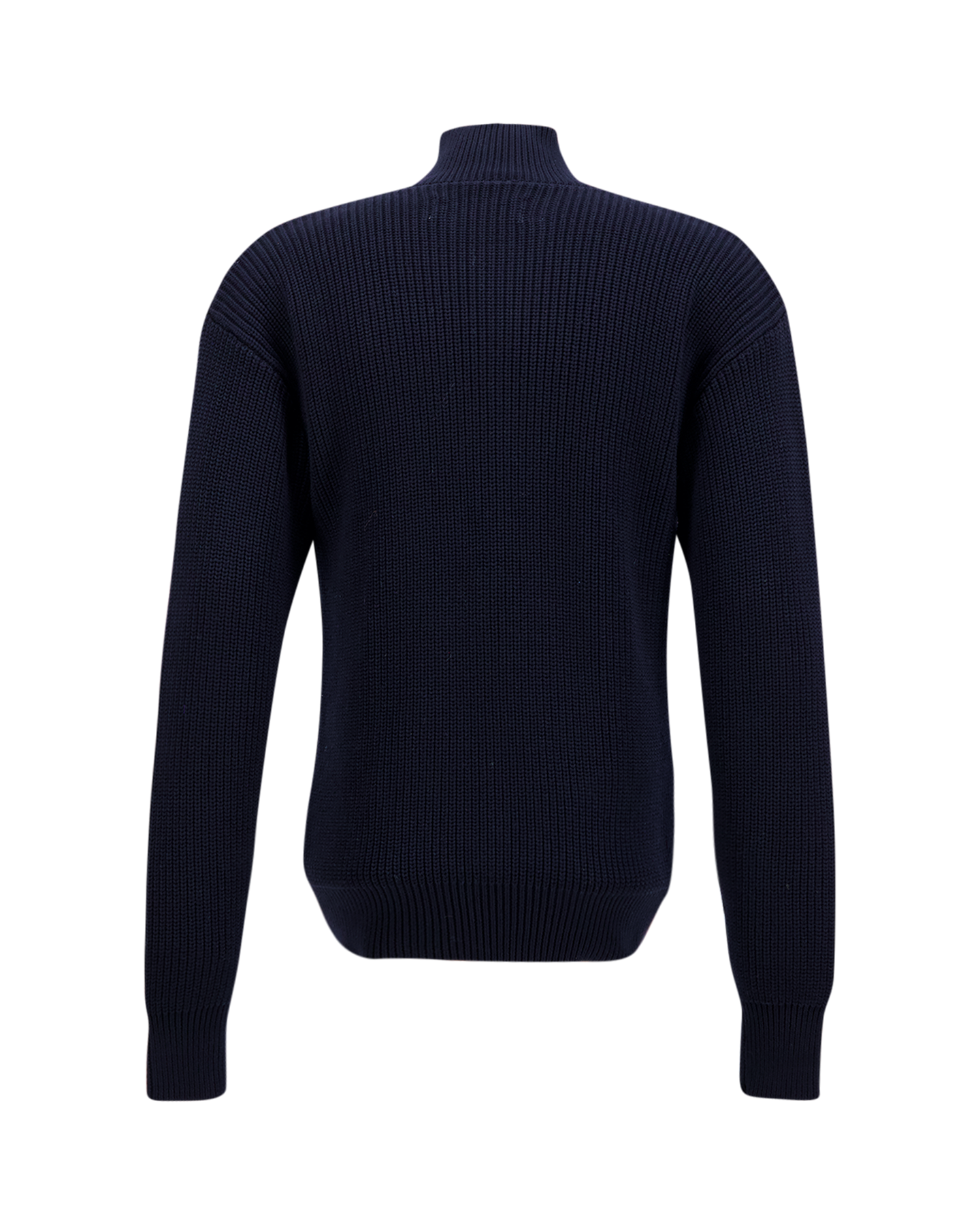 The New Originals Fisherman Zip Up Sweater DONKERBLAUW 2