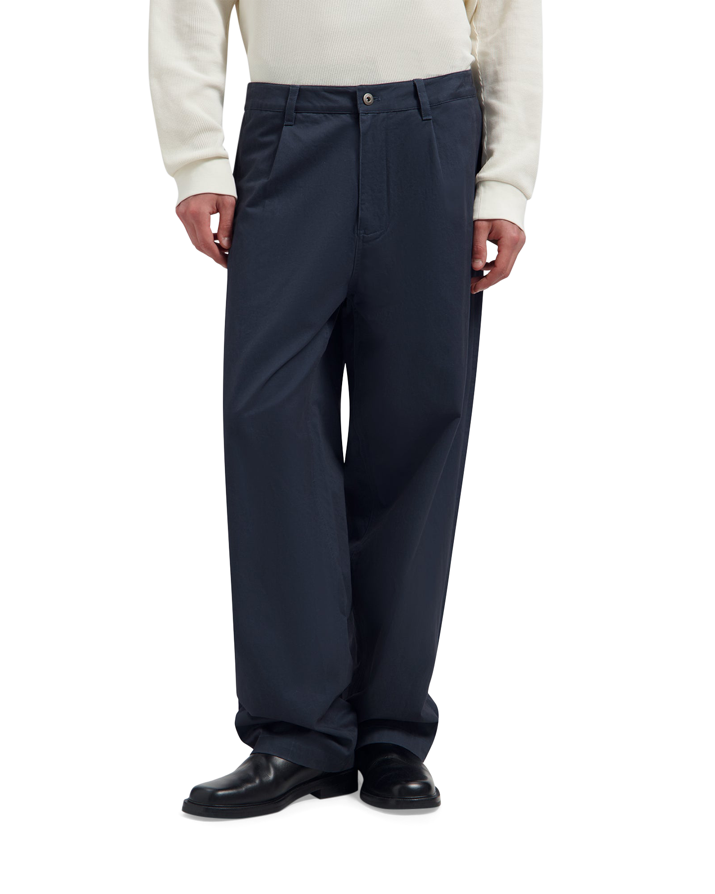 OLAF Washed Barrel Leg Pant DONKERBLAUW 3