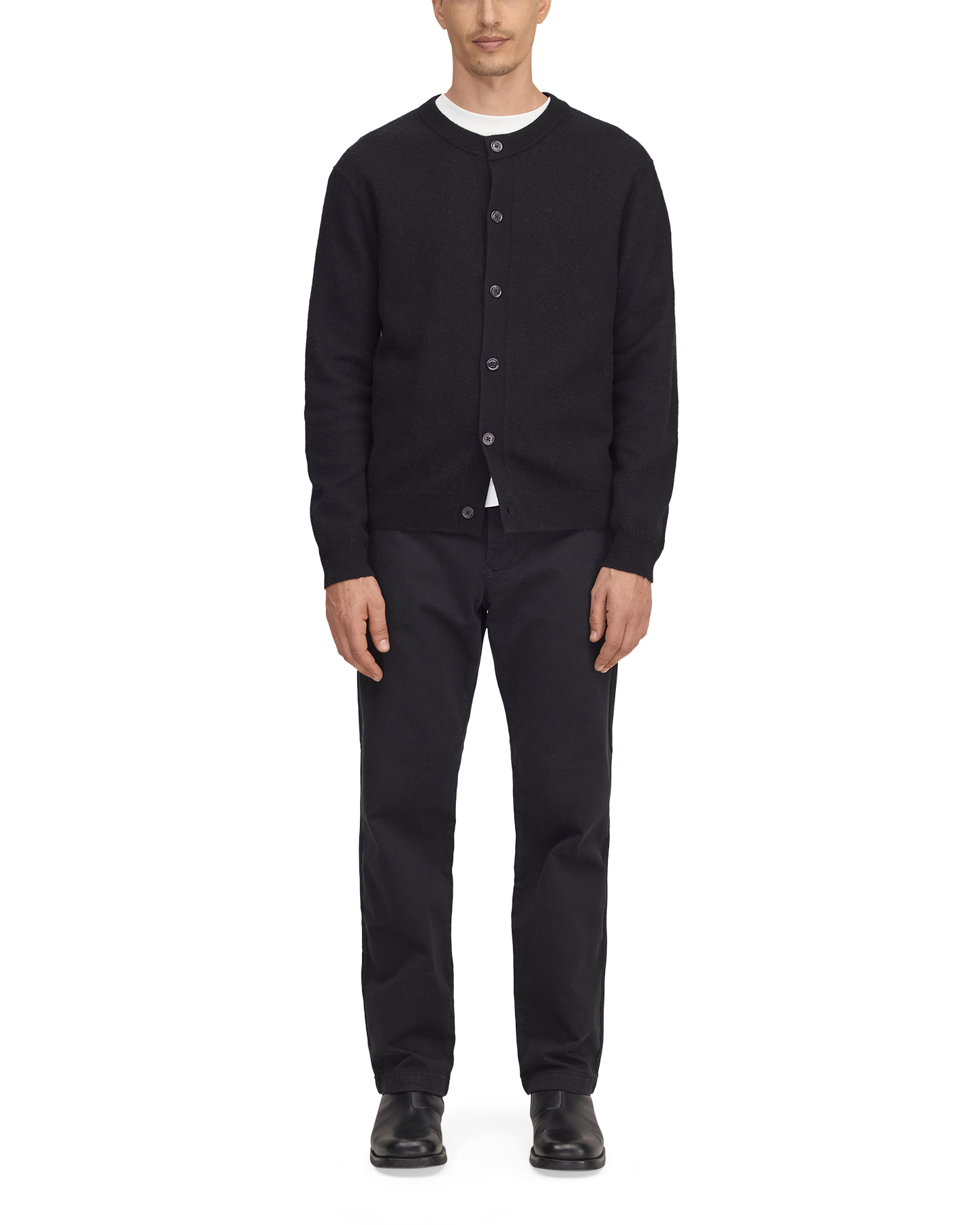 NN.07 Jasper Crew Cardigan 60062 ZWART 3