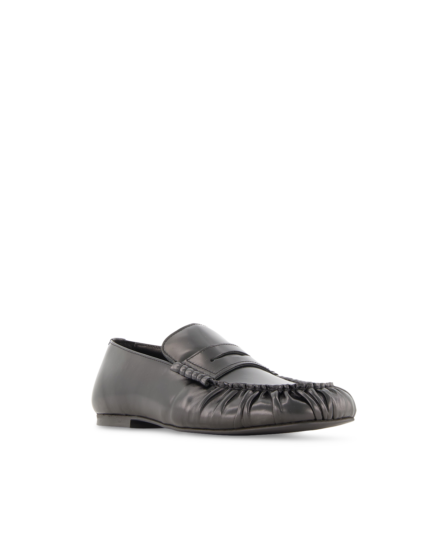 Alohas Aven Black Leather Loafers ZWART 2