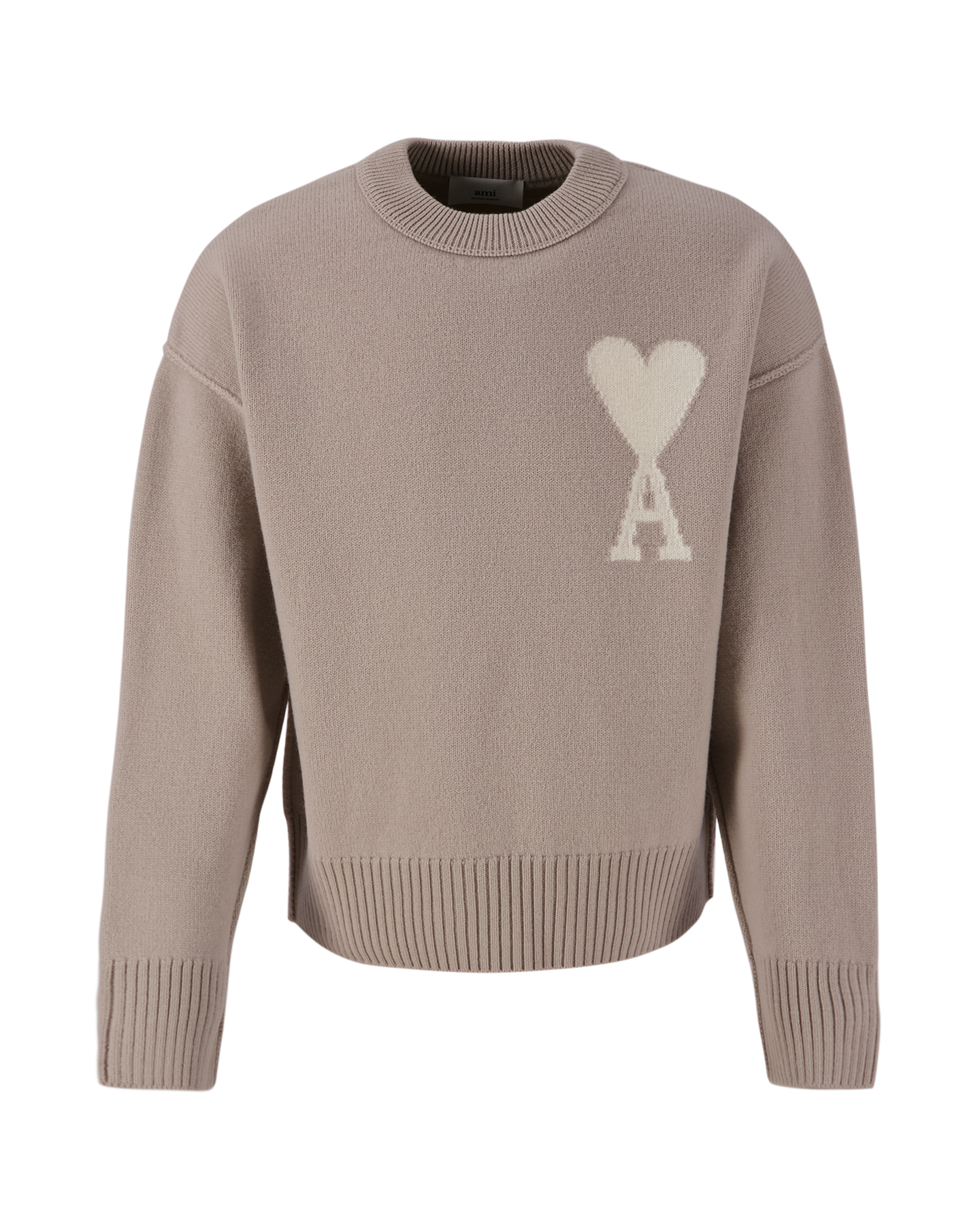 AMI Paris Off White Adc Sweater BEIGE 1