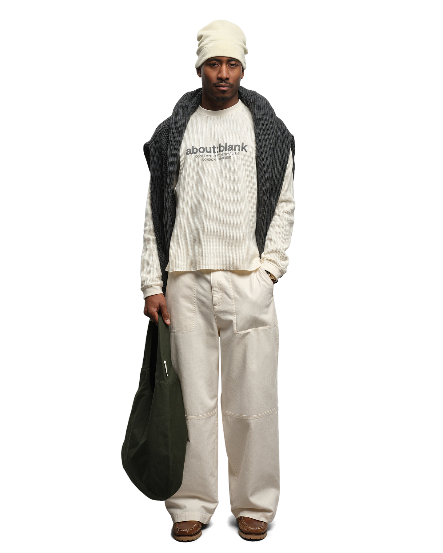 about:blank Garcon Long Sleeve Waffle BEIGE 3