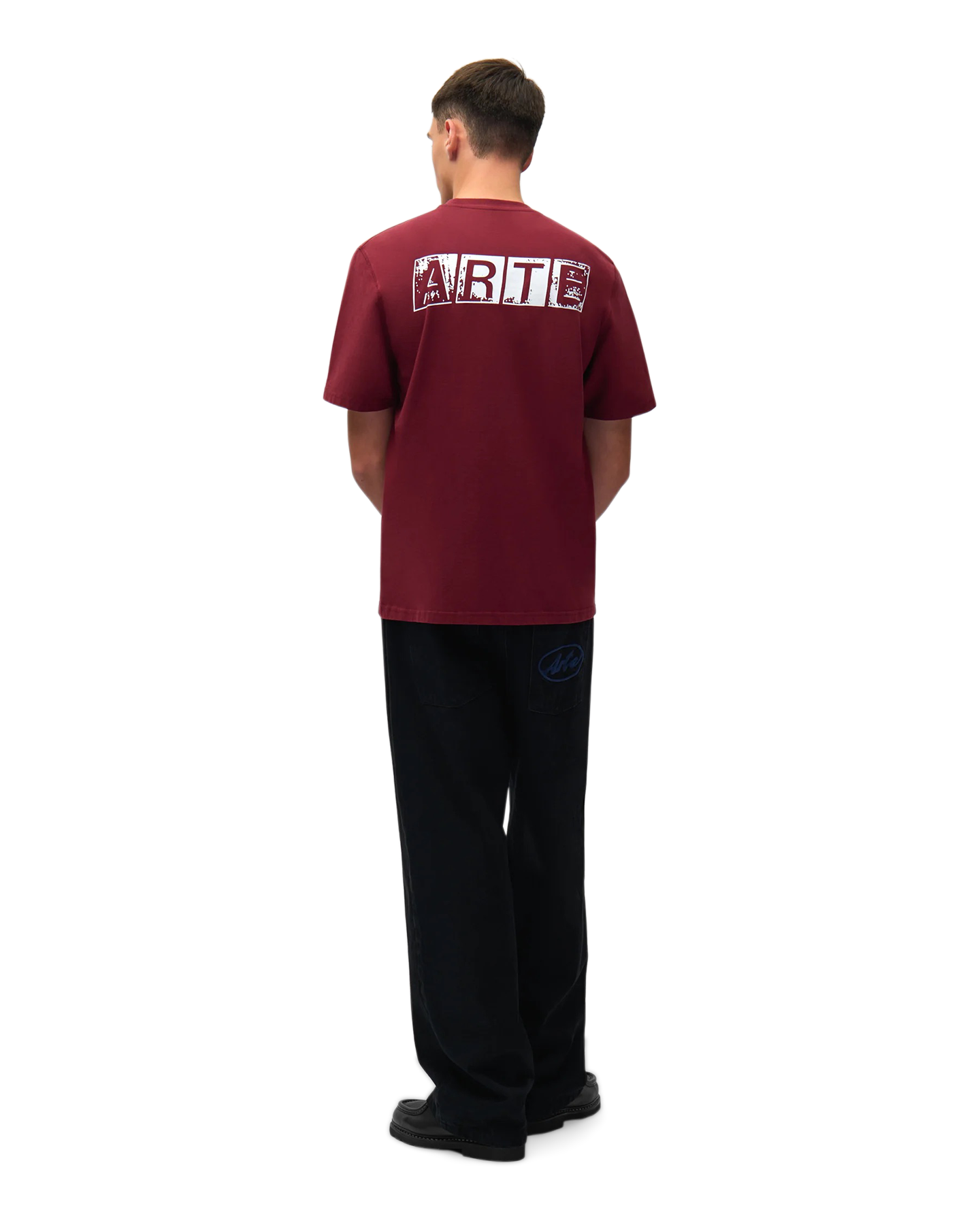 Arte Antwerp Faded Back Print T-Shirt ROOD 5