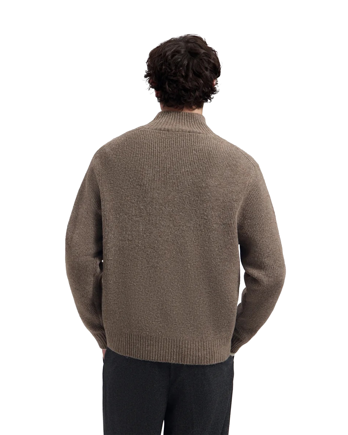 OLAF Knitted Mock Neck BRUIN 4