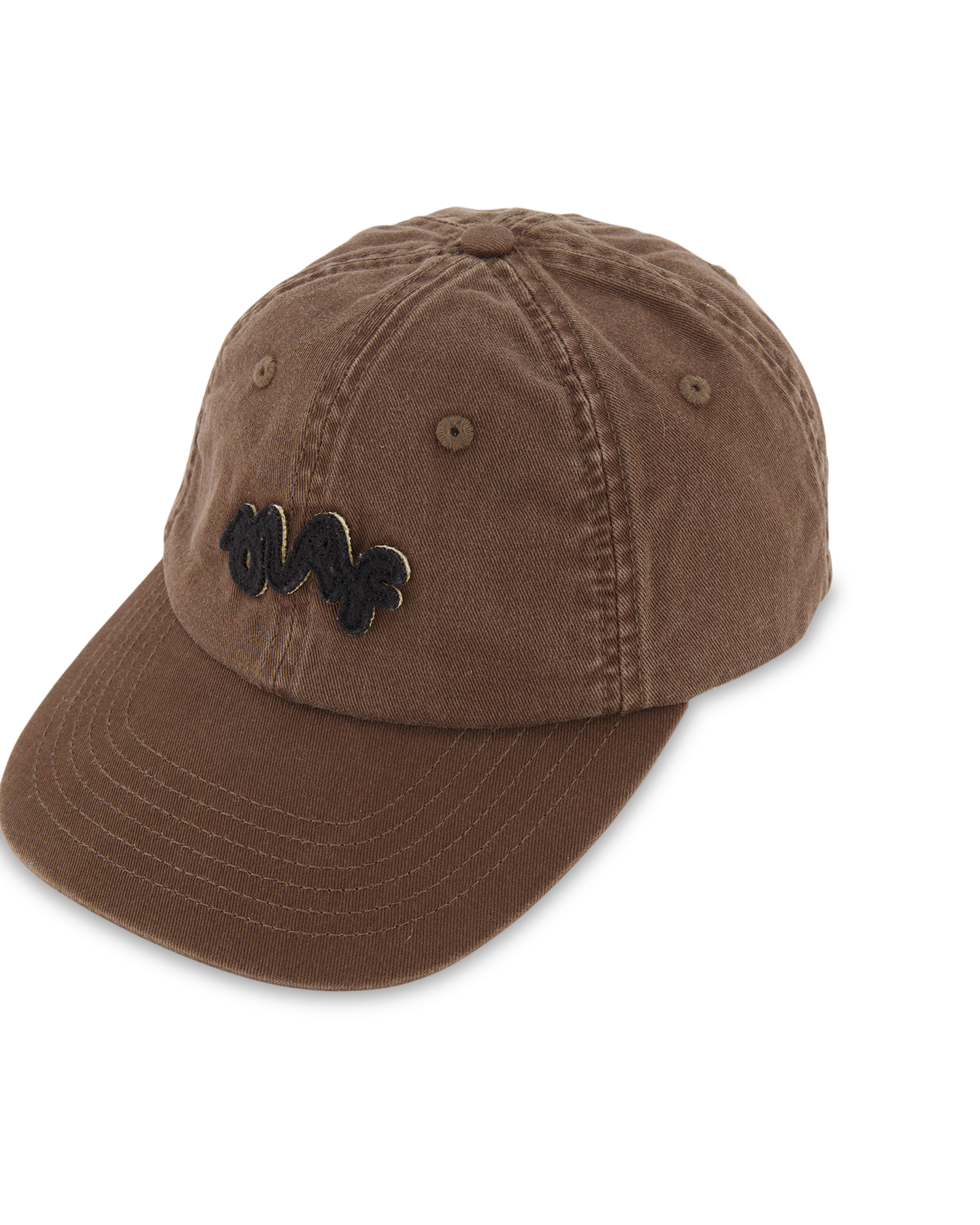 OLAF Washed Signature Logo Cap DONKERBRUIN 3