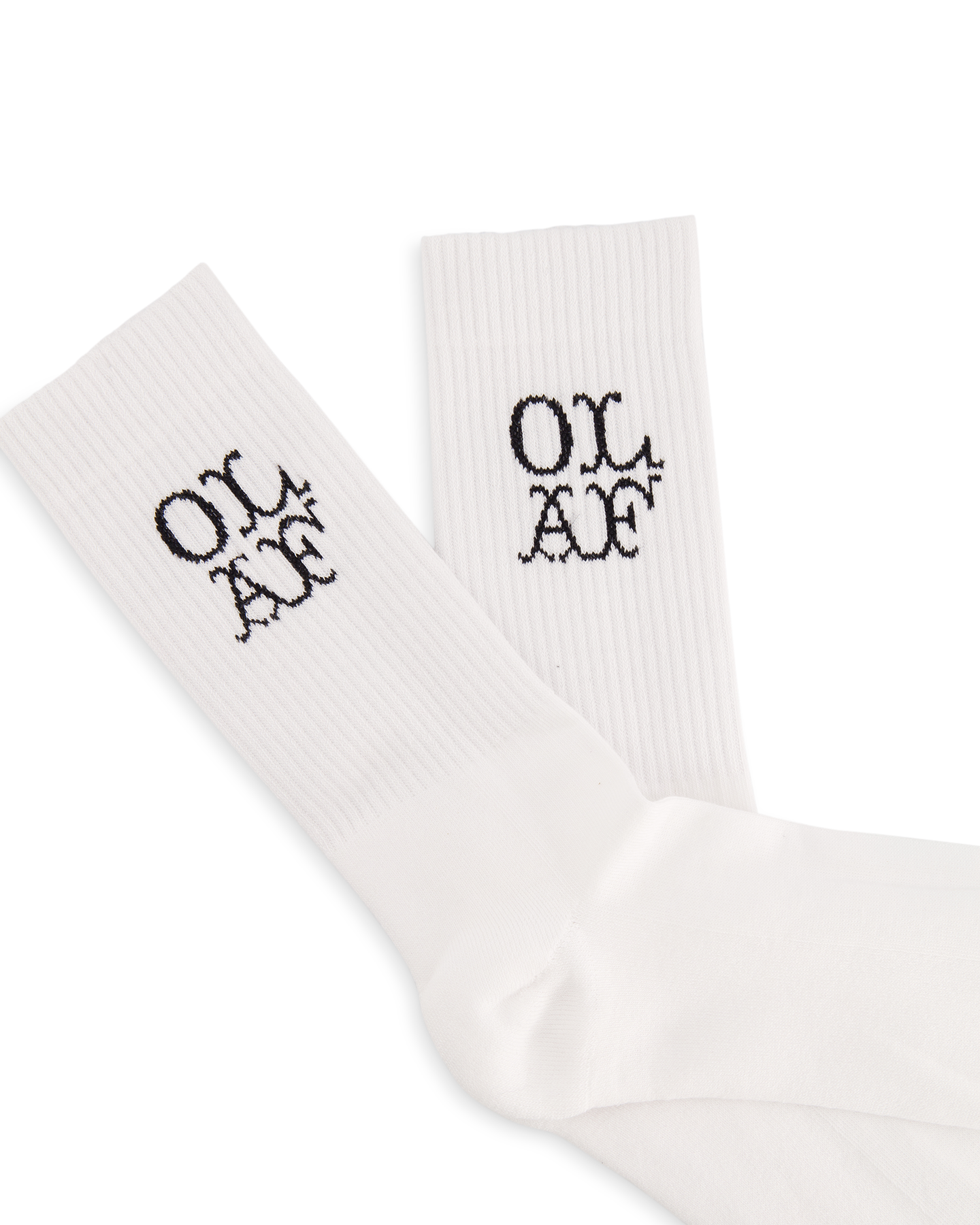 OLAF Western Logo Socks WIT 3