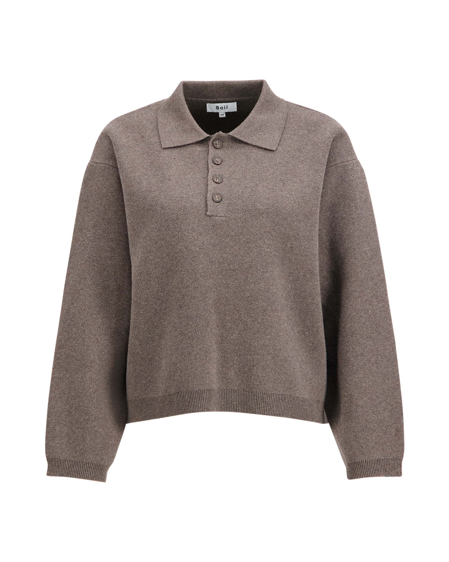Boii Studios Jisse Polo Knit BRUIN 1