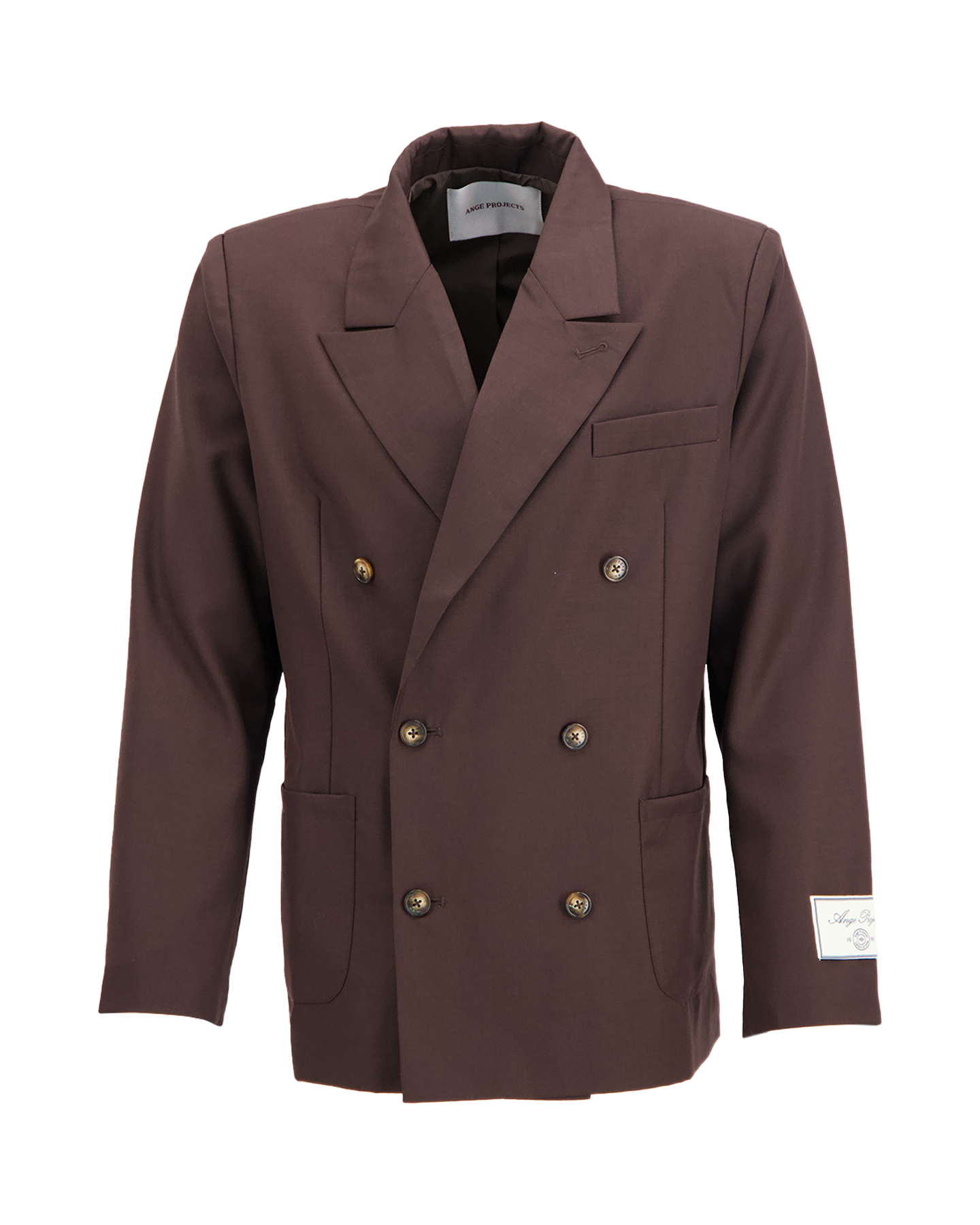 Ange Projects Double Breasted Blazer BRUIN 1