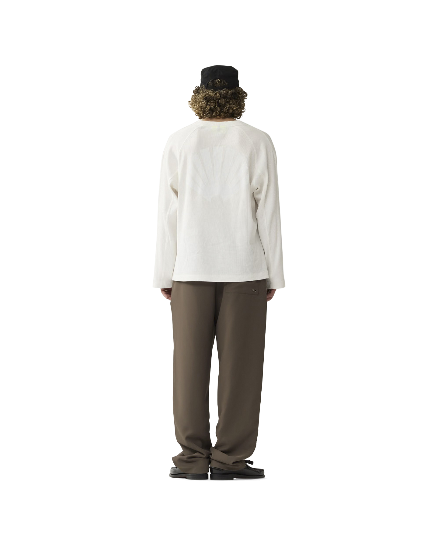 New Amsterdam Surf Association Logo Longsleeve Waffle WIT 3