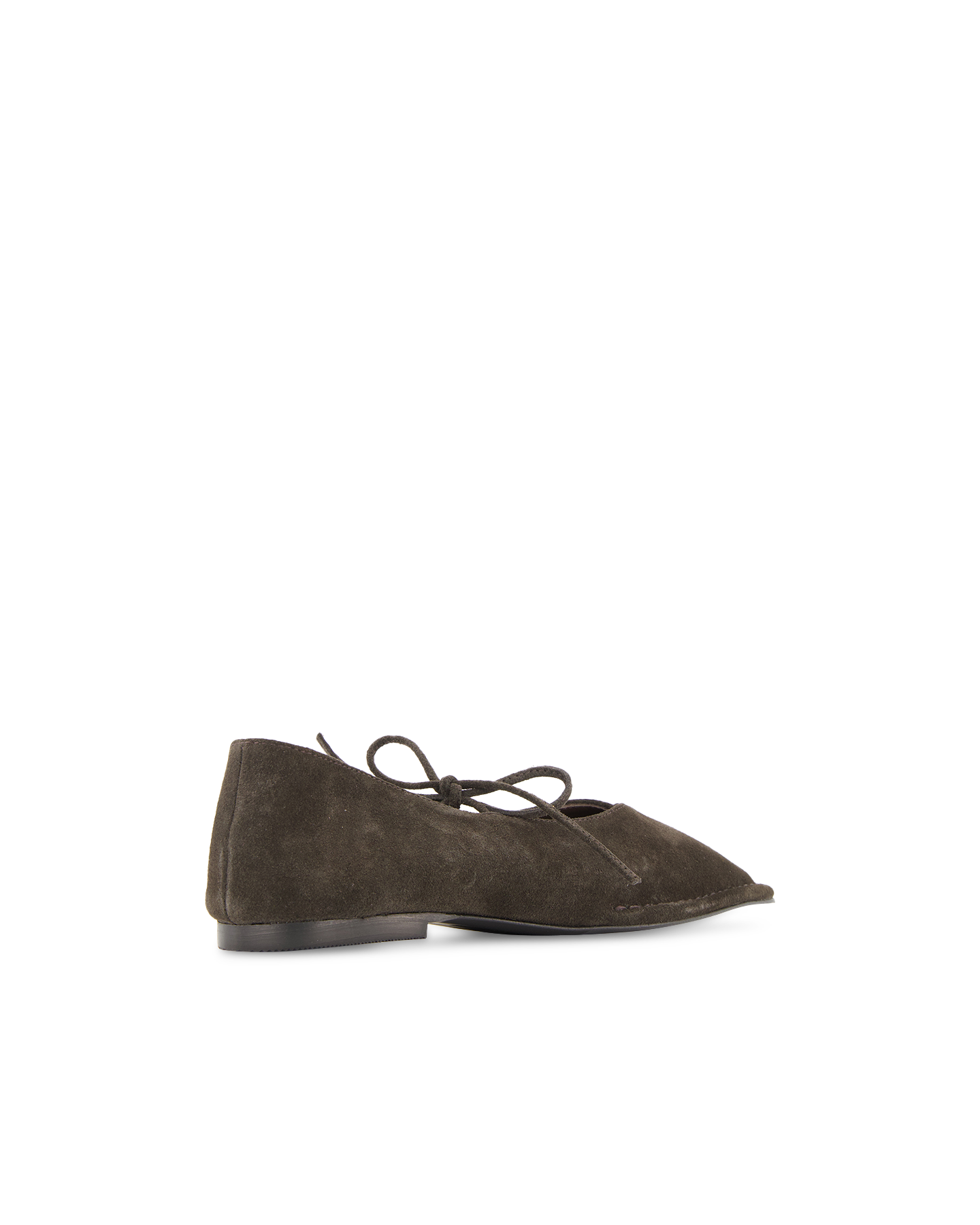 Alohas Sway Suede Coffee Brown Leather Ballet Flats DONKERBRUIN 4