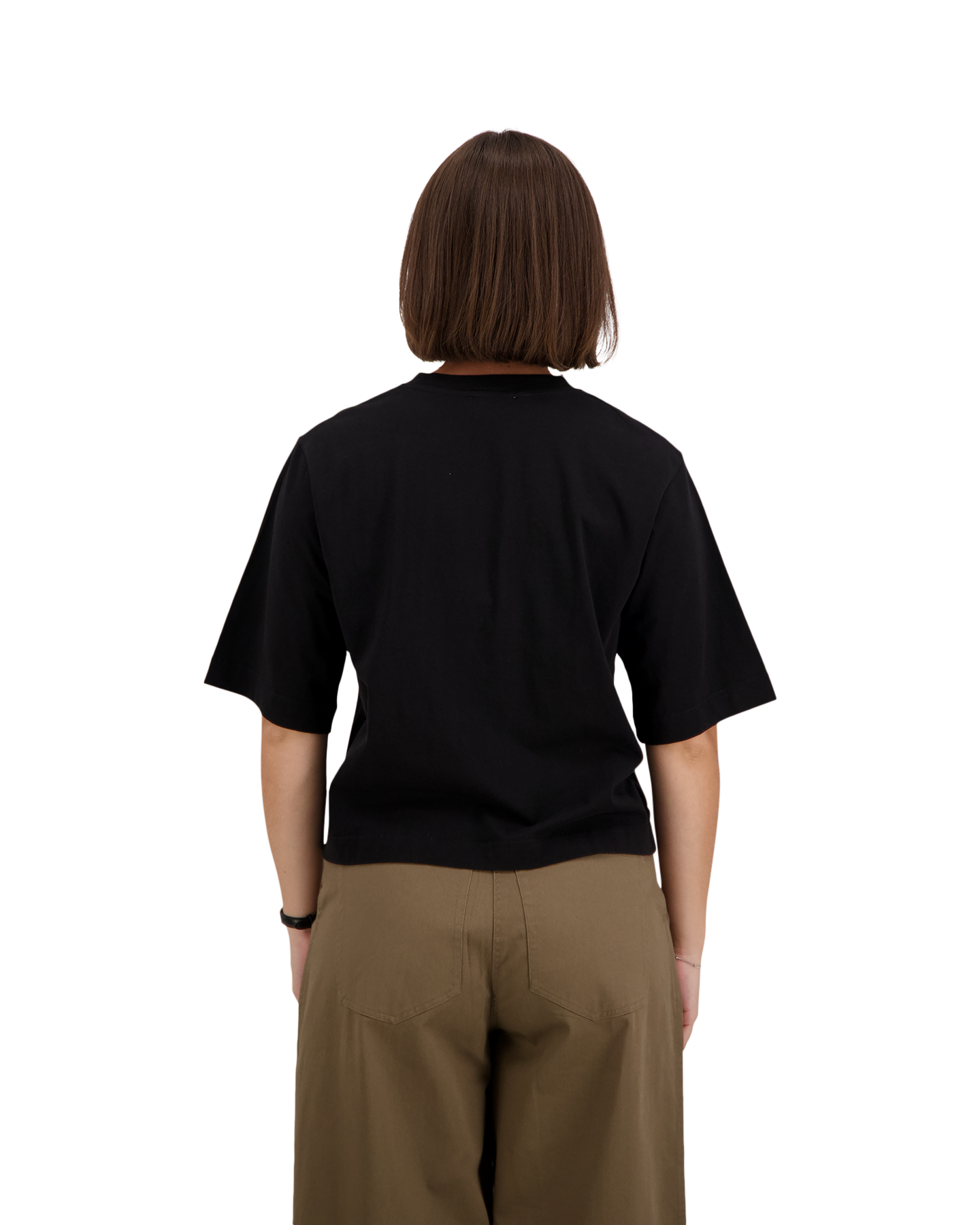 Boii Studios Stampe O Neck Tee Boxy ZWART 4