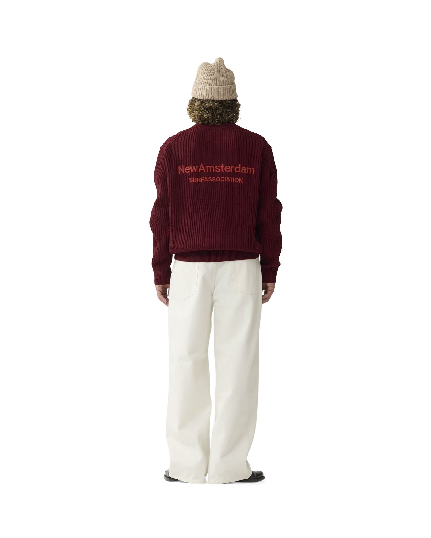 New Amsterdam Surf Association Knitted Crewneck ROOD 3