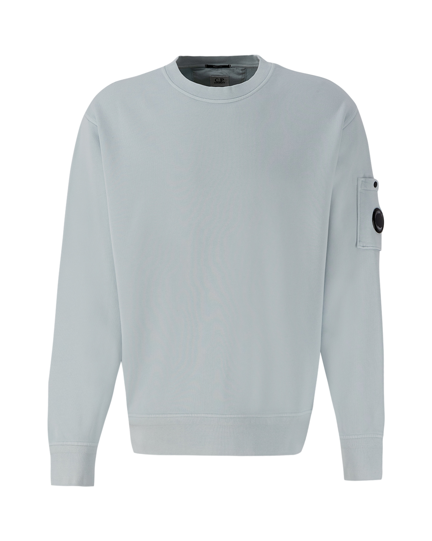 C.P. Company Cotton Diagonal Fleece Lens Sweatshirt LICHTBLAUW 1
