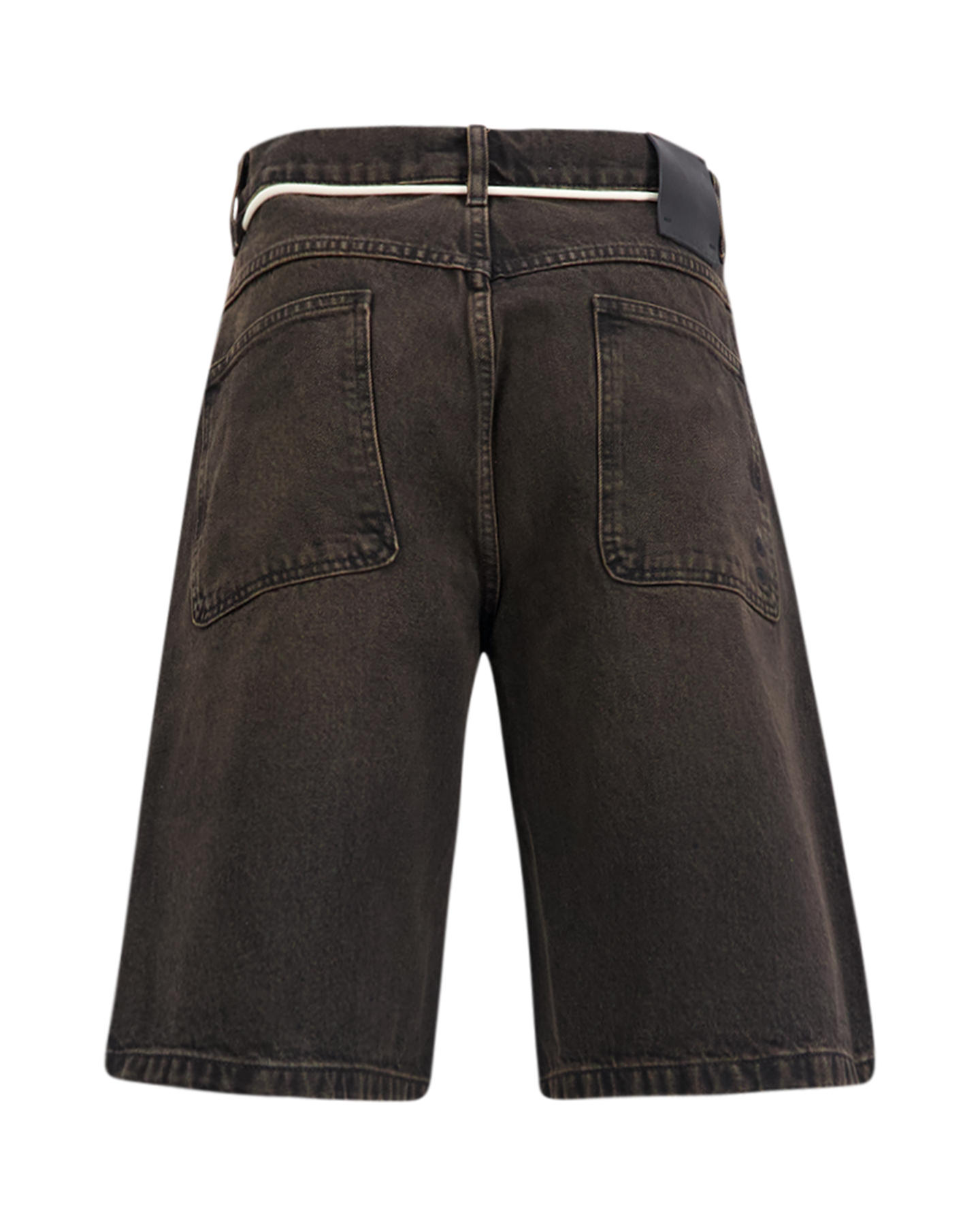 about:blank Felled Denim Short ZWART 2