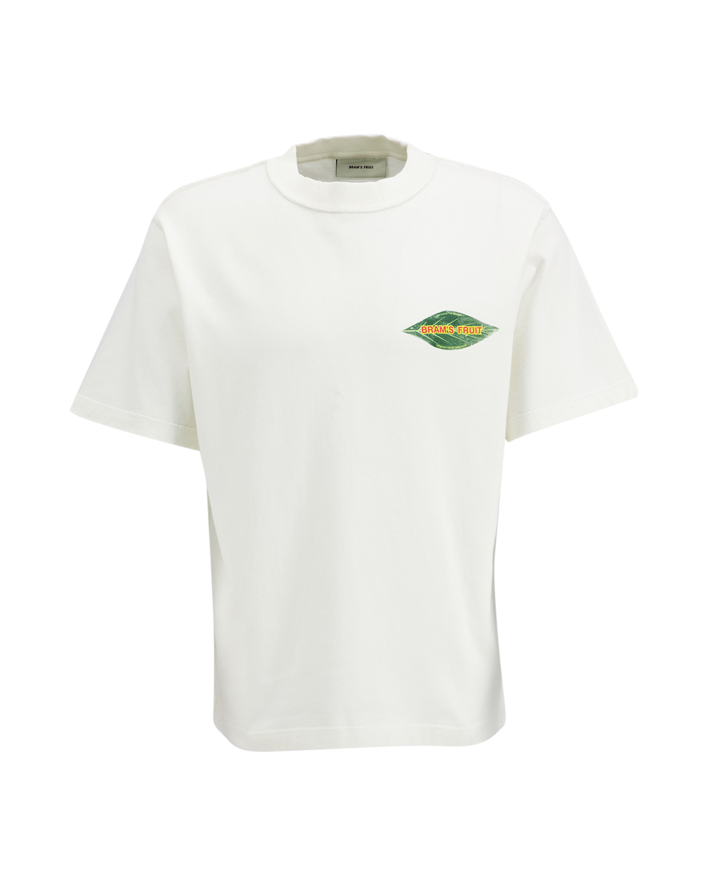 Brams Fruit Distressed Leaf T-shirt WIT 2